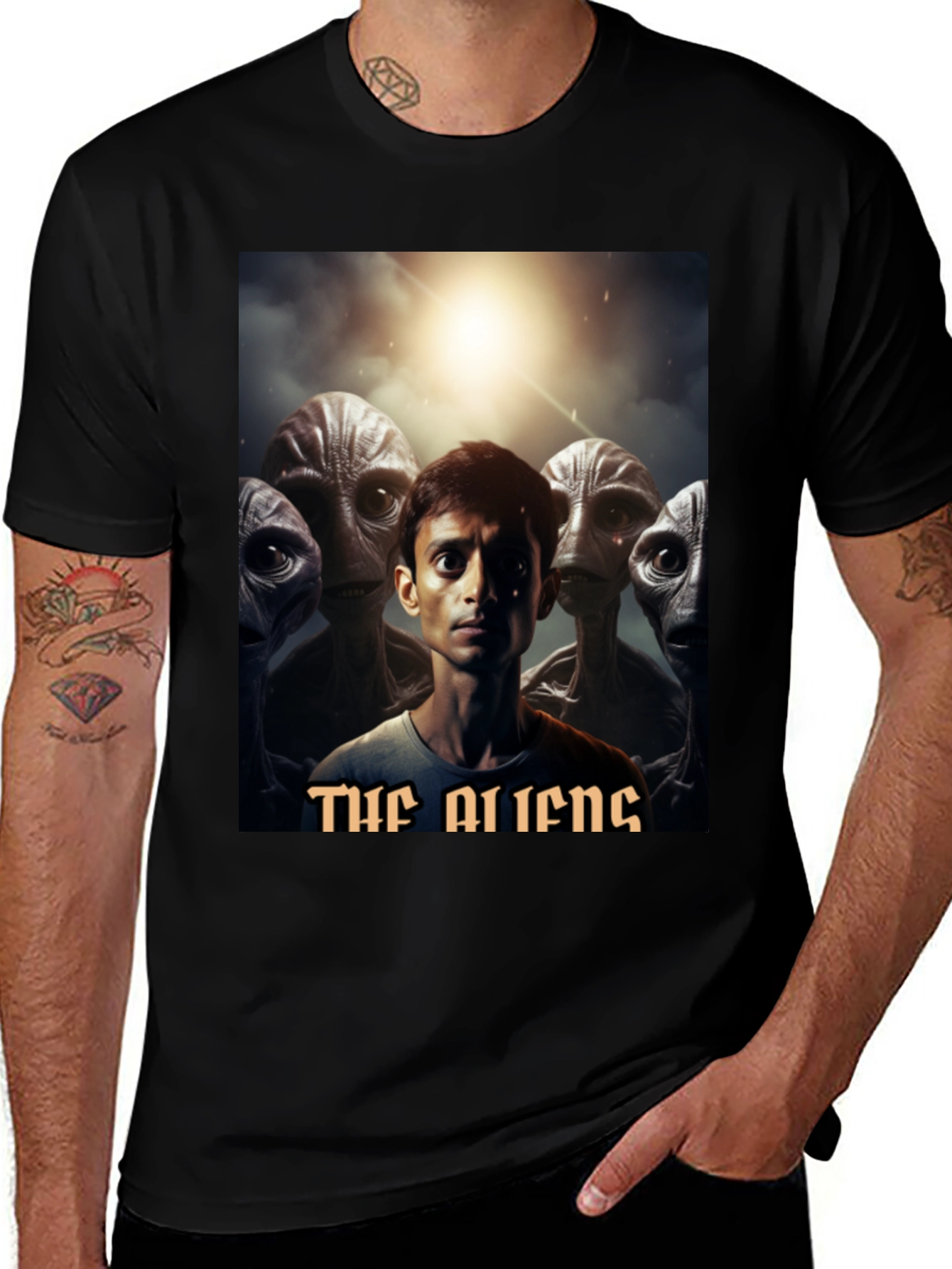 The Aliens Graphic T-Shirt - Black