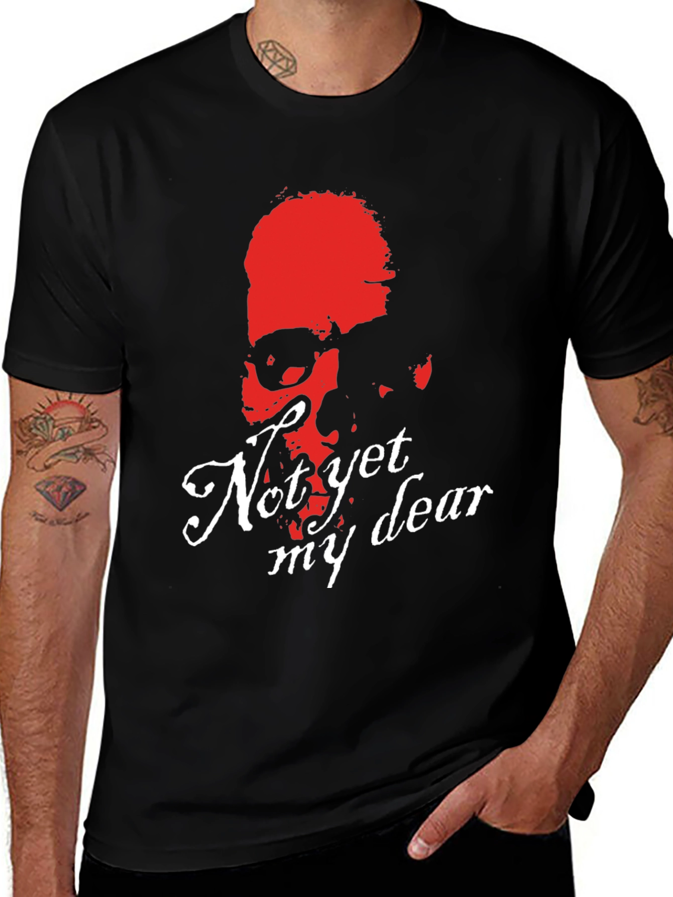 Variant 13 of Not Yet My Dear Skull Graphic Tee