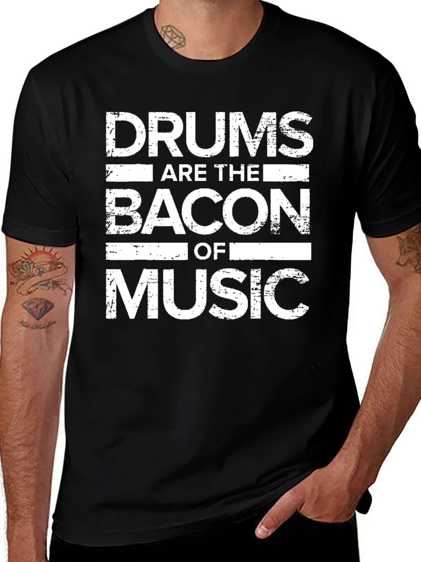 Variant 21 of Drums are the Bacon of Music T-Shirt