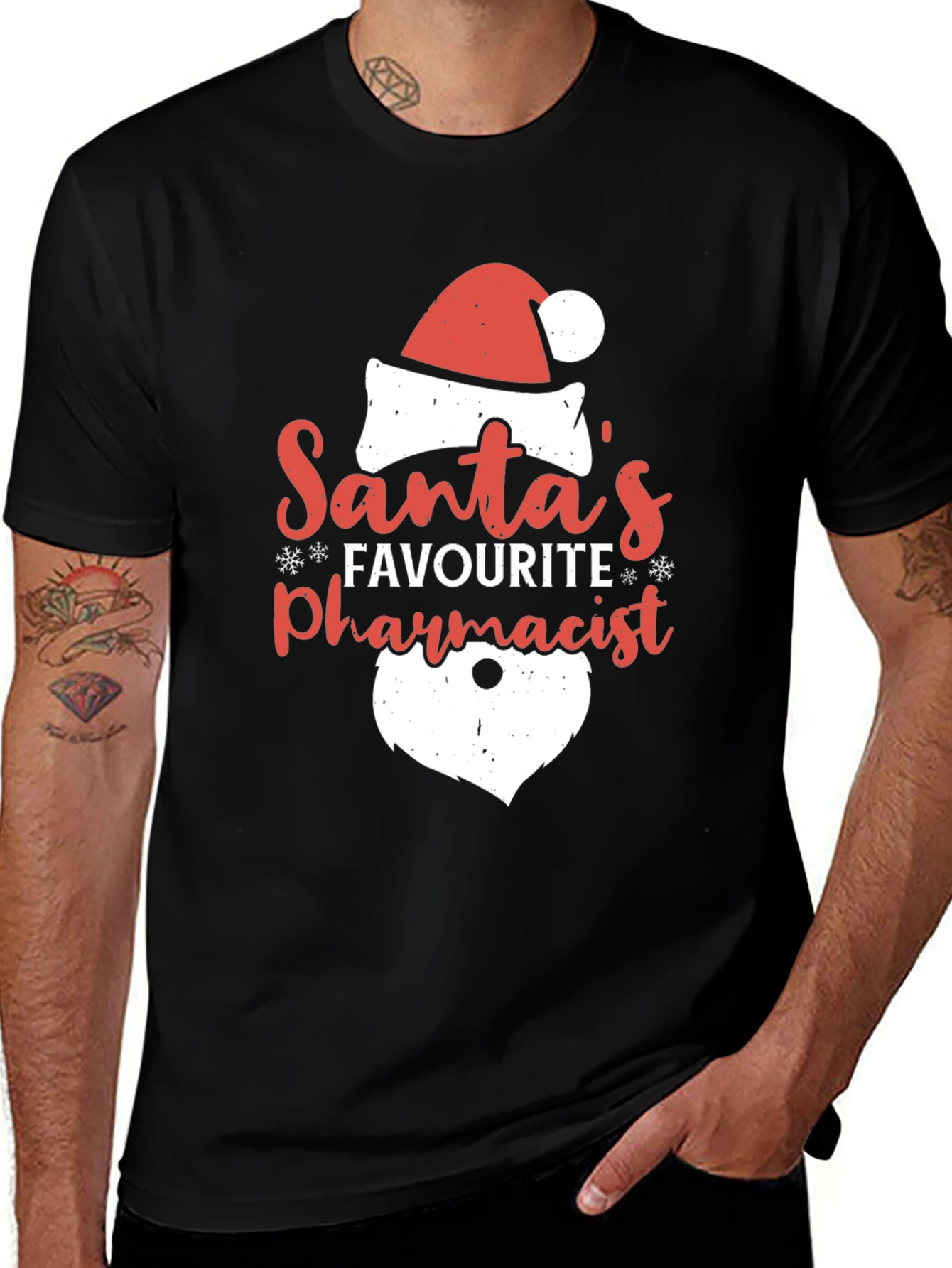 Variant 29 of Santa's Favourite Pharmacist Graphic Tee