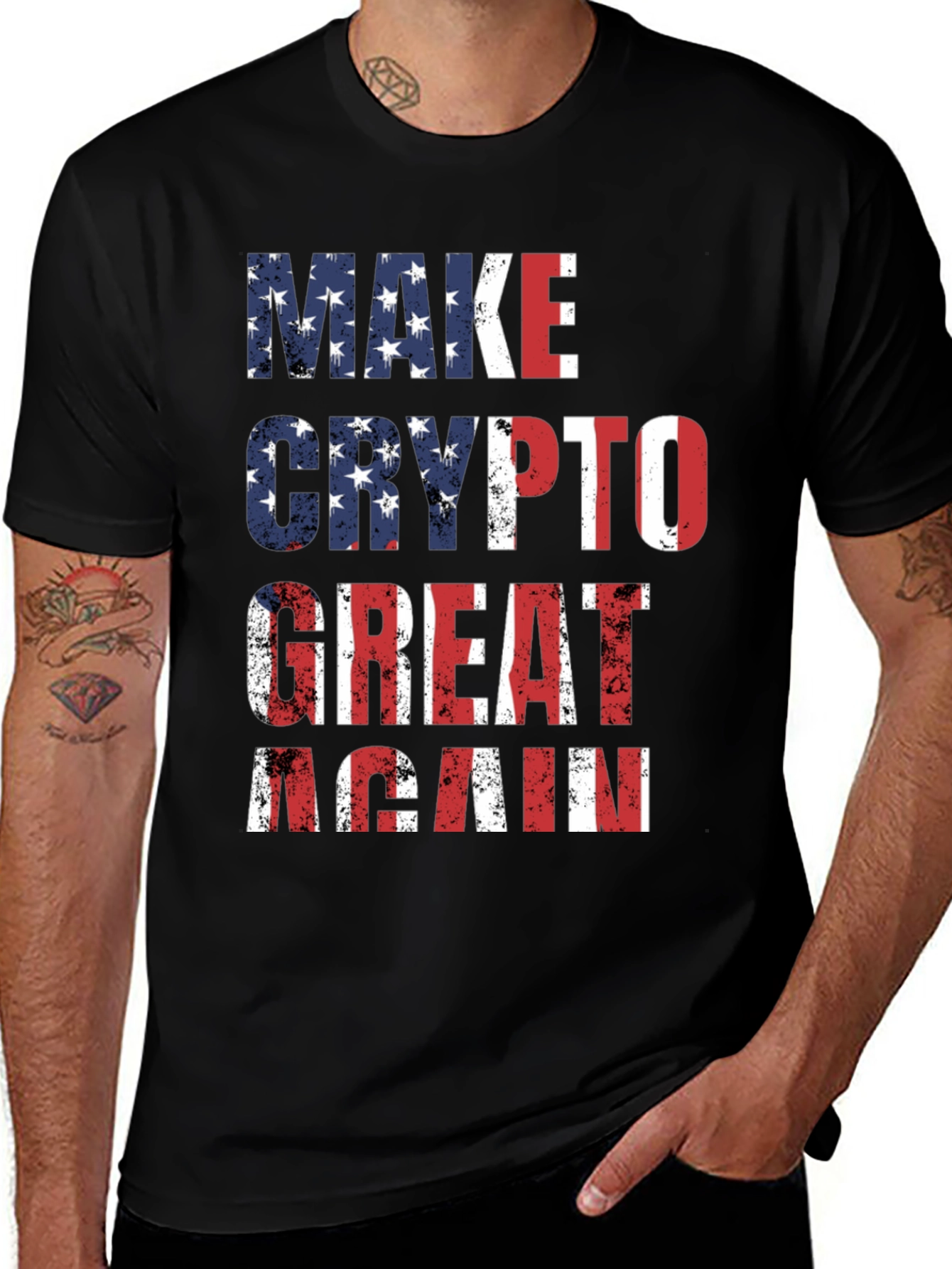 Variant 22 of Make Crypto Great Again Graphic T-Shirt