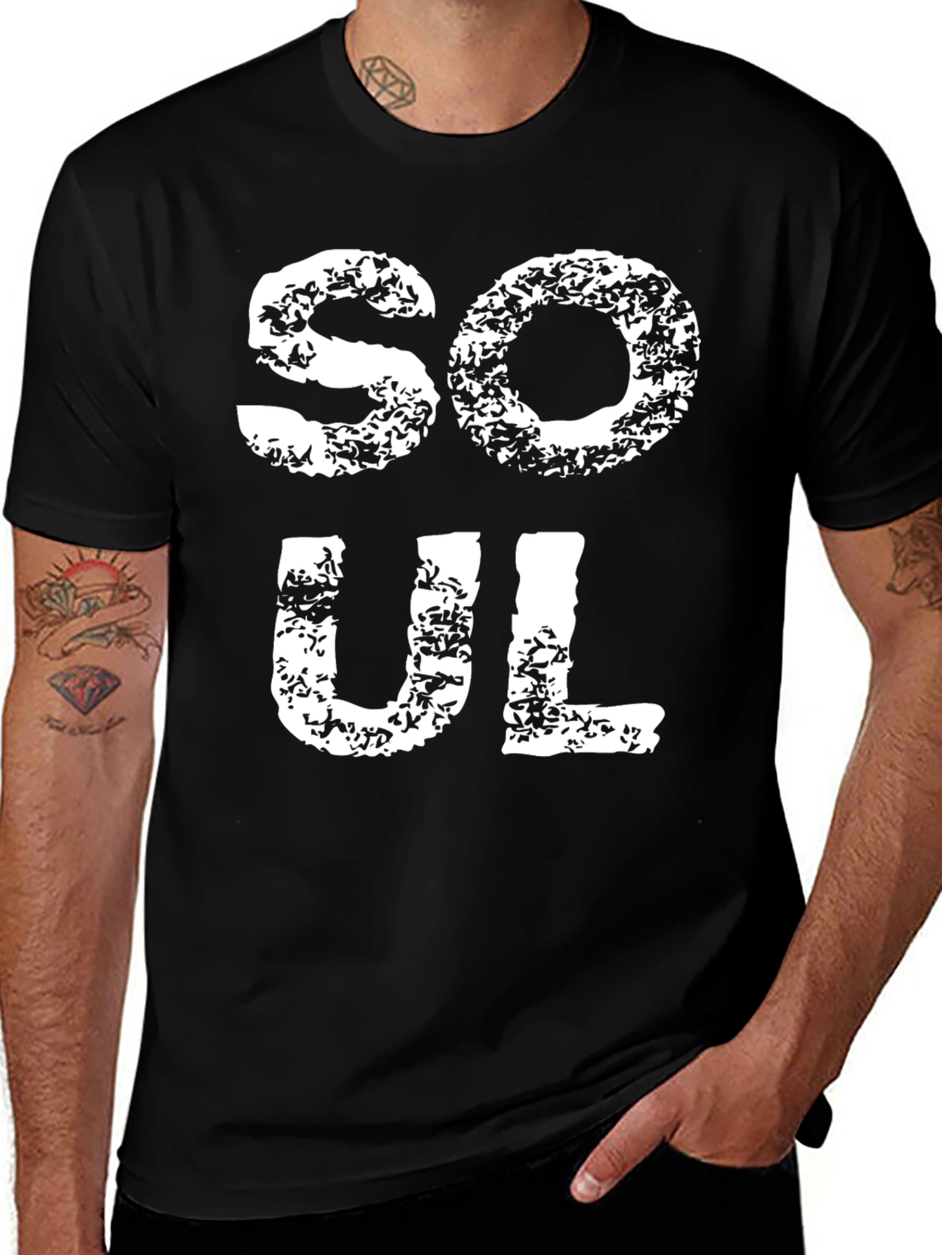 Variant 29 of Soul T-Shirt - Distressed Print Tee