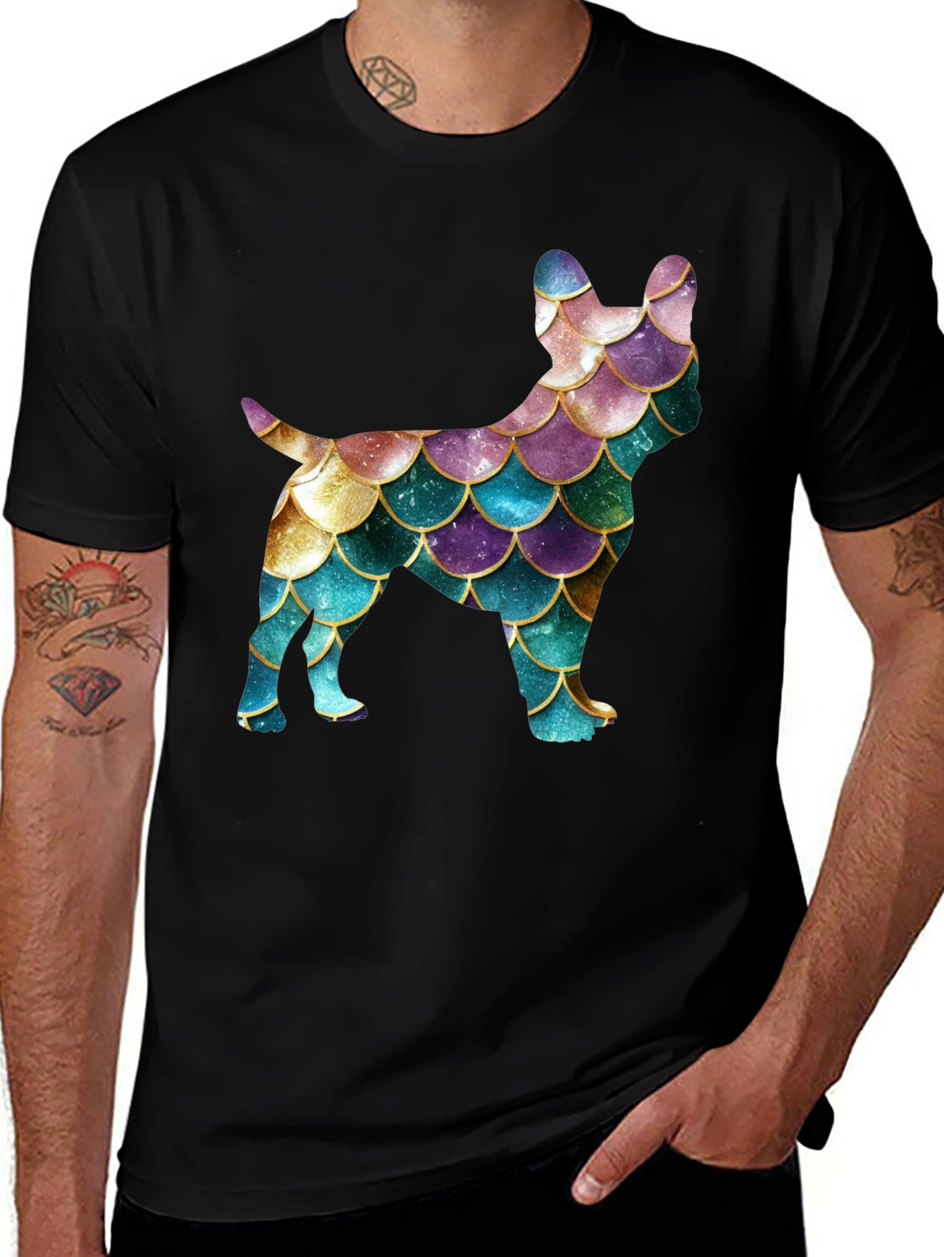 Variant 30 of Stylish Dog Scales Graphic T-Shirt