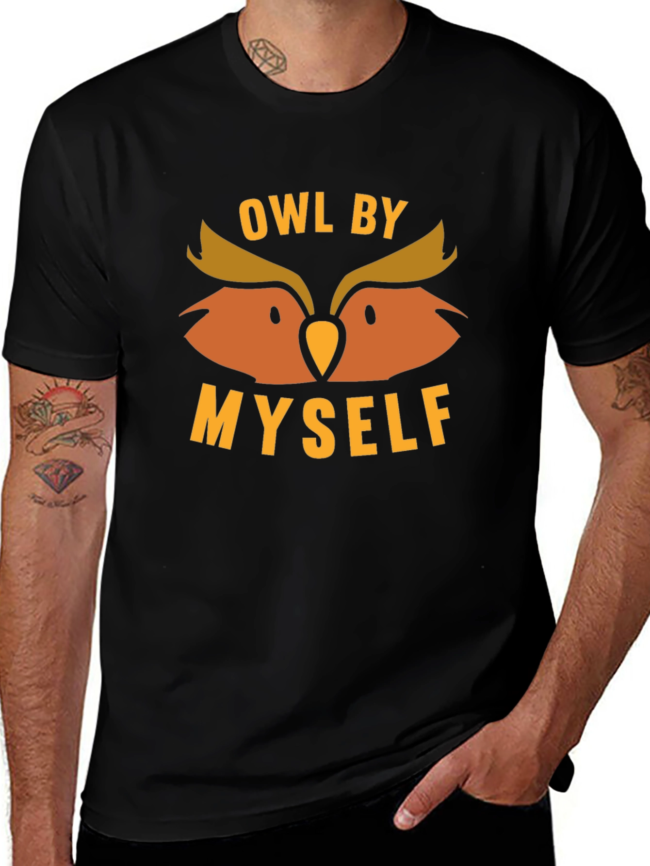 Variant 20 of Owl By Myself Graphic T-Shirt