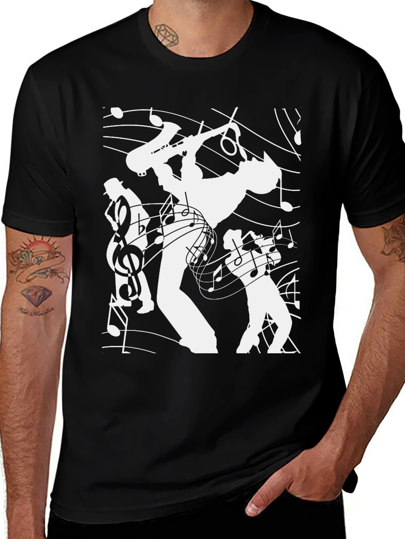 Variant 24 of Jazz Music Graphic T-Shirt