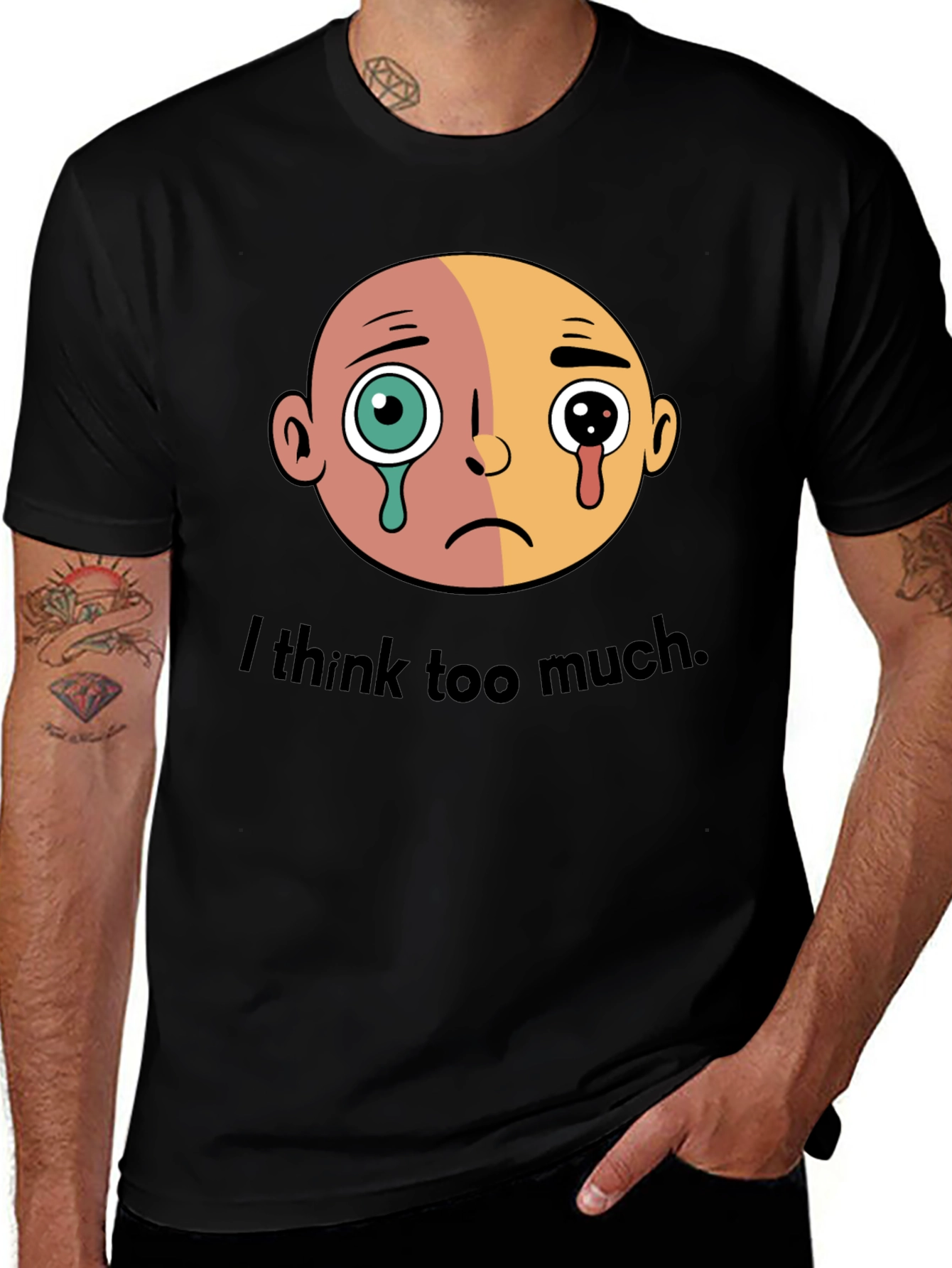 Variant 5 of I Think Too Much Graphic Tee