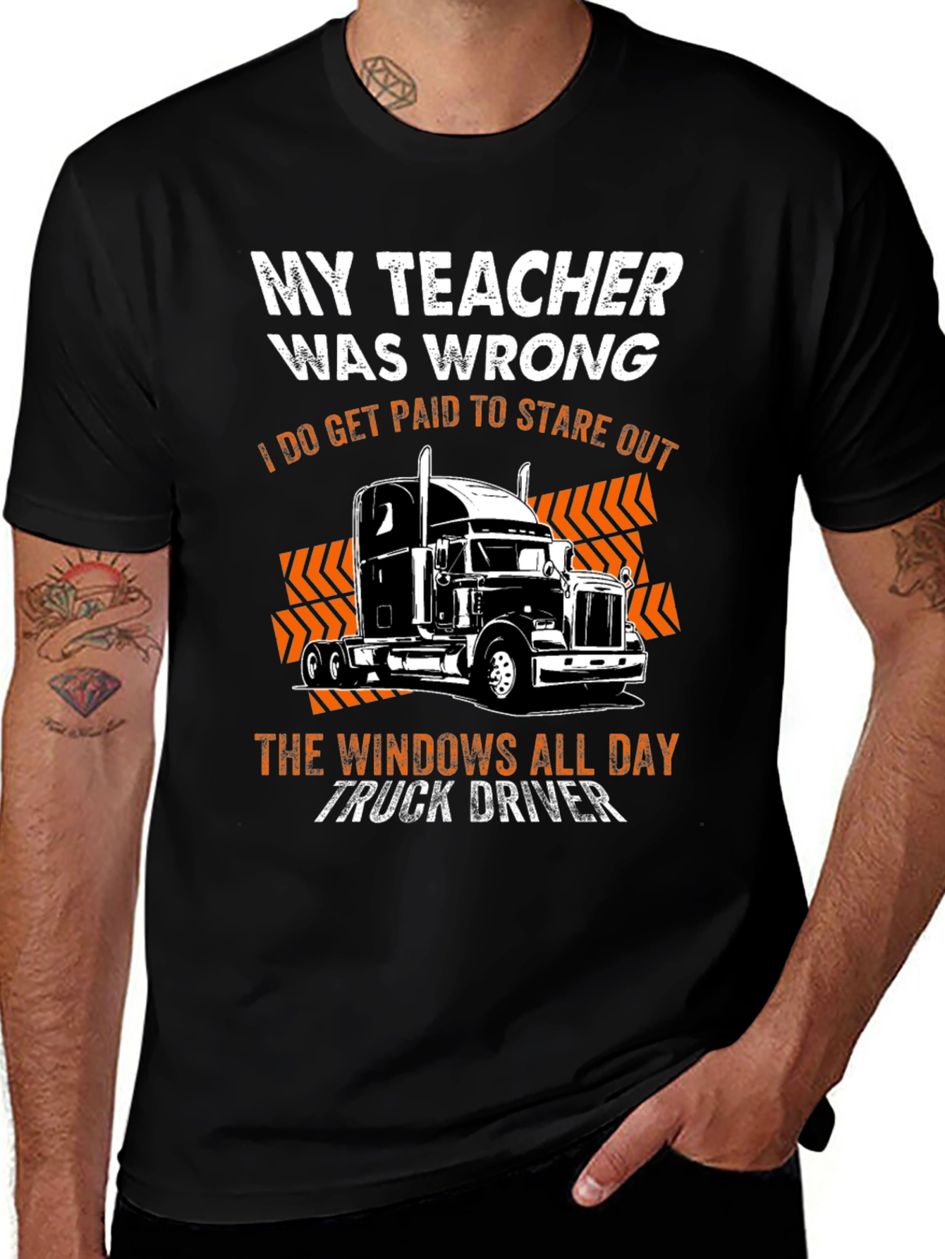 Variant 20 of My Teacher Was Wrong Trucker T-Shirt