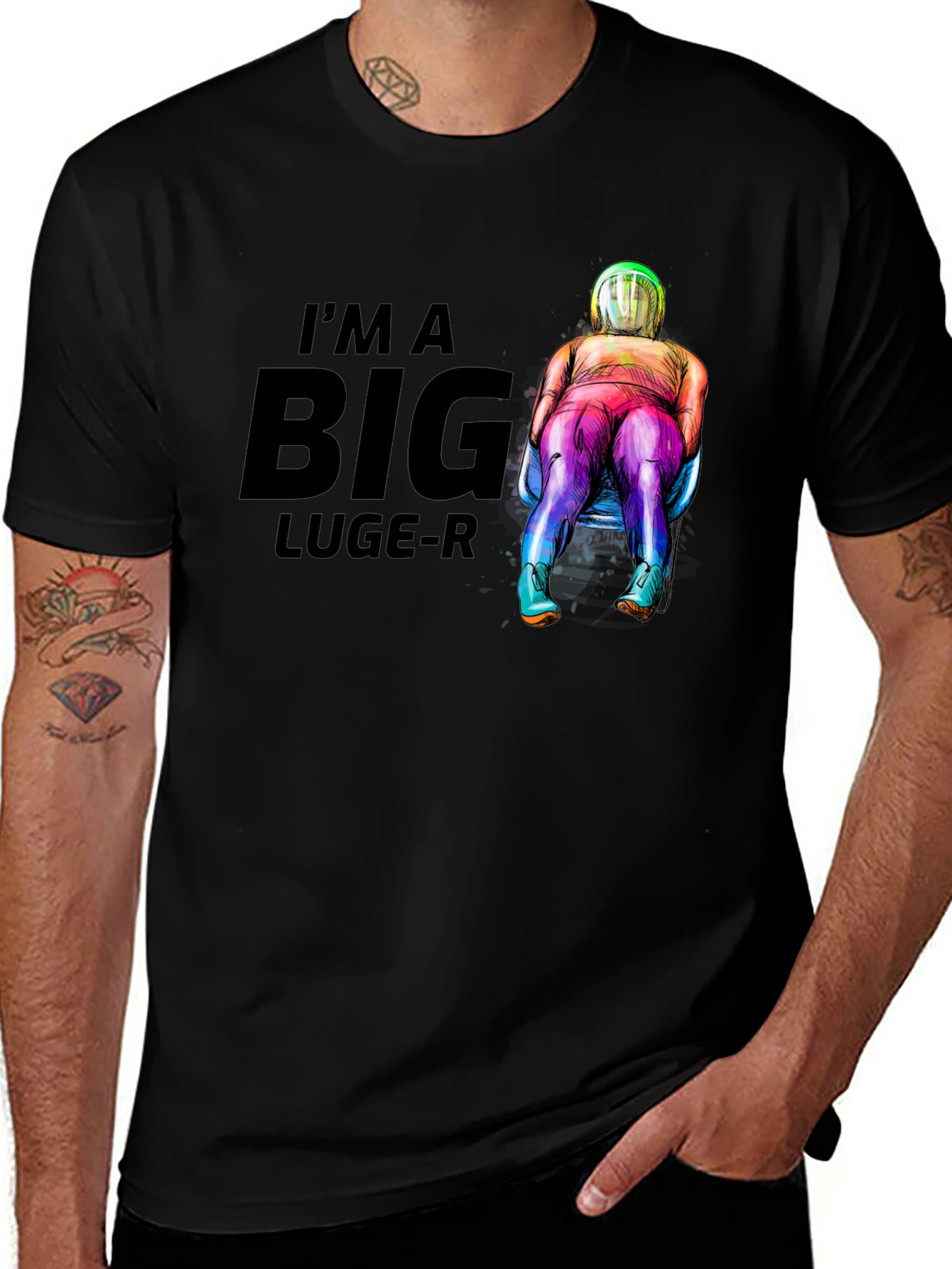 Variant 30 of I'm A Big Luge-R T-Shirt