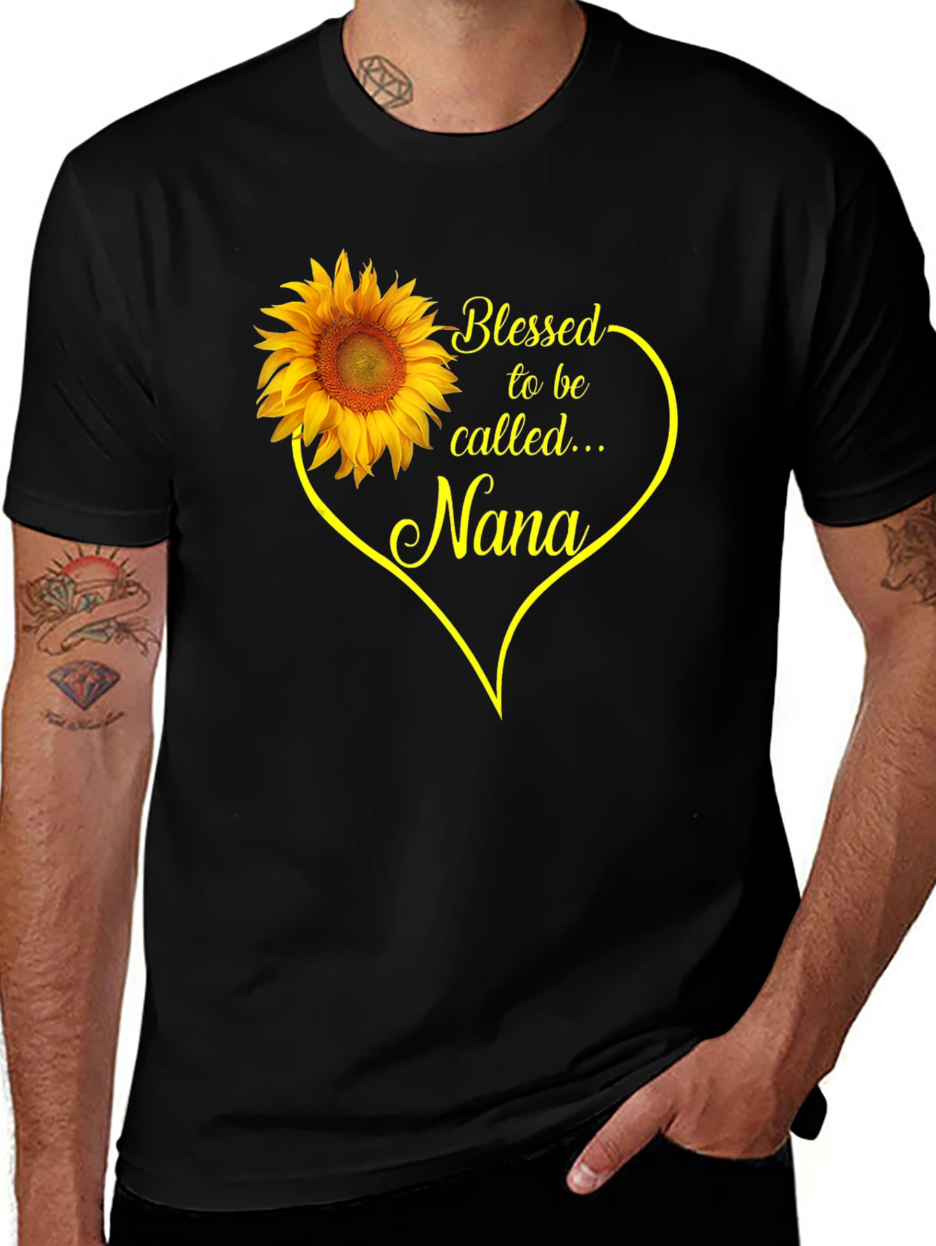 Blessed Nana Sunflower Graphic Tee