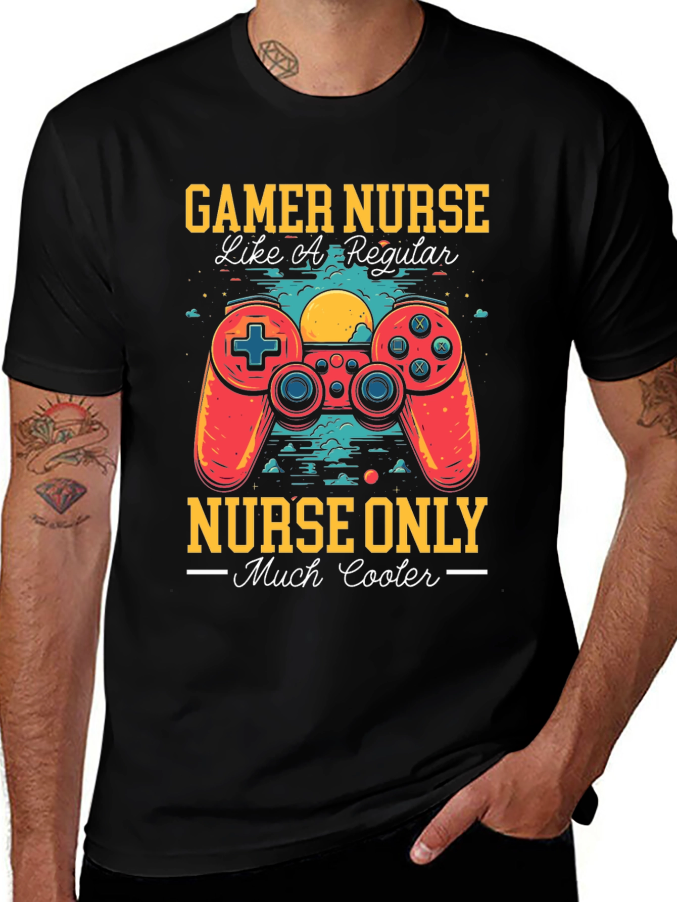 Variant 8 of Gamer Nurse T-Shirt - Cool Nurse Apparel