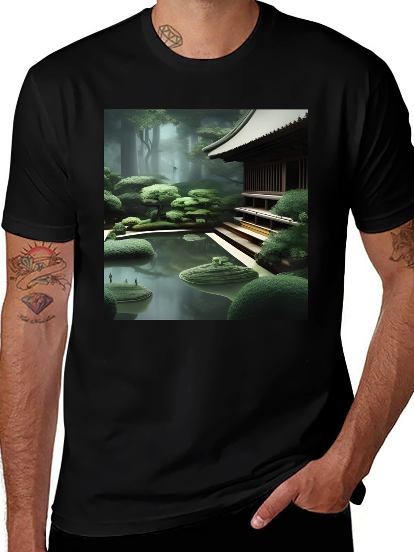 Variant 14 of Zen Garden Graphic Tee - Stylish Unisex T-Shirt