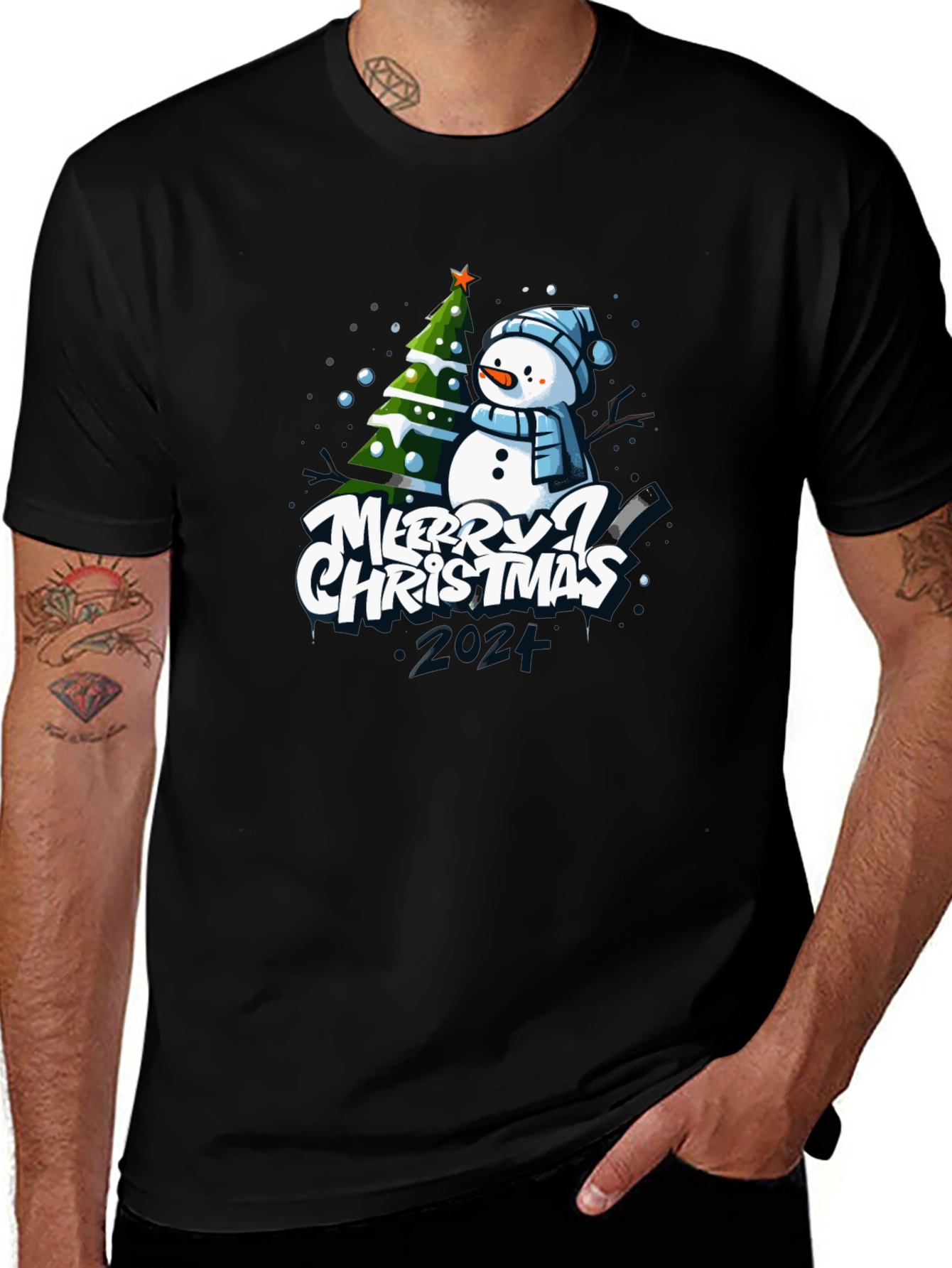 Merry Christmas Snowman T-Shirt