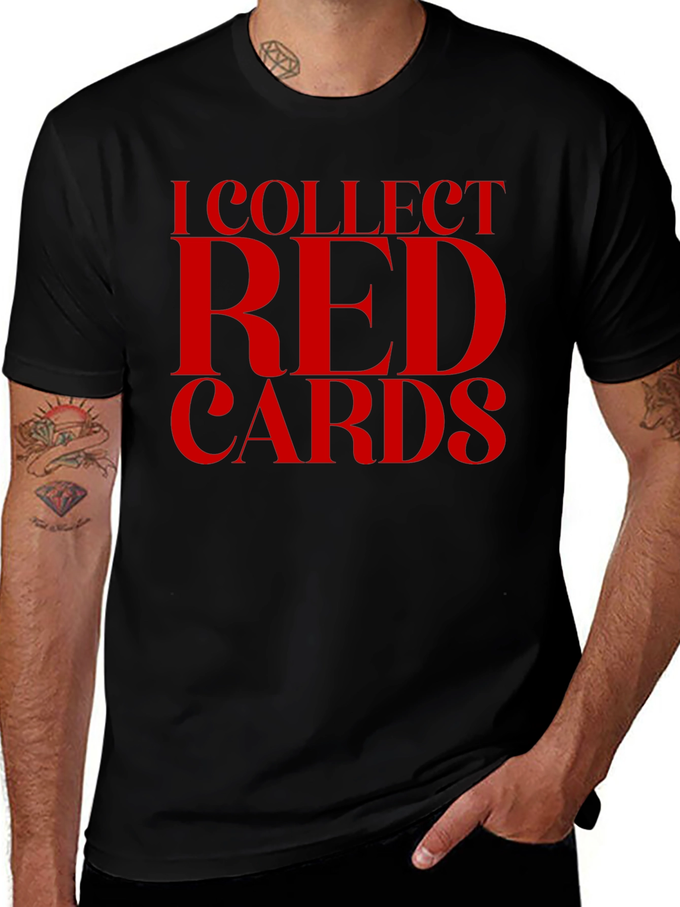 Variant 5 of I Collect Red Cards Graphic T-Shirt