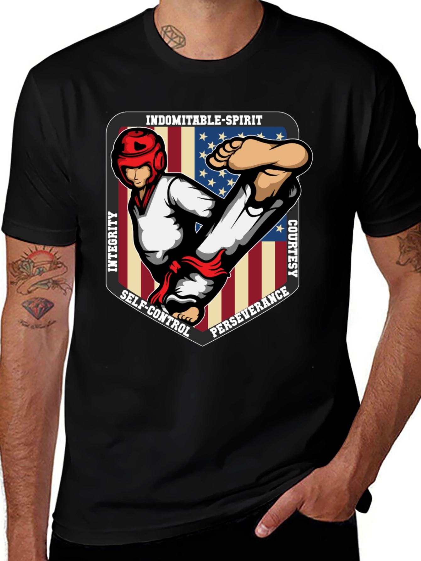 Variant 12 of Indomitable Spirit Martial Arts T-Shirt