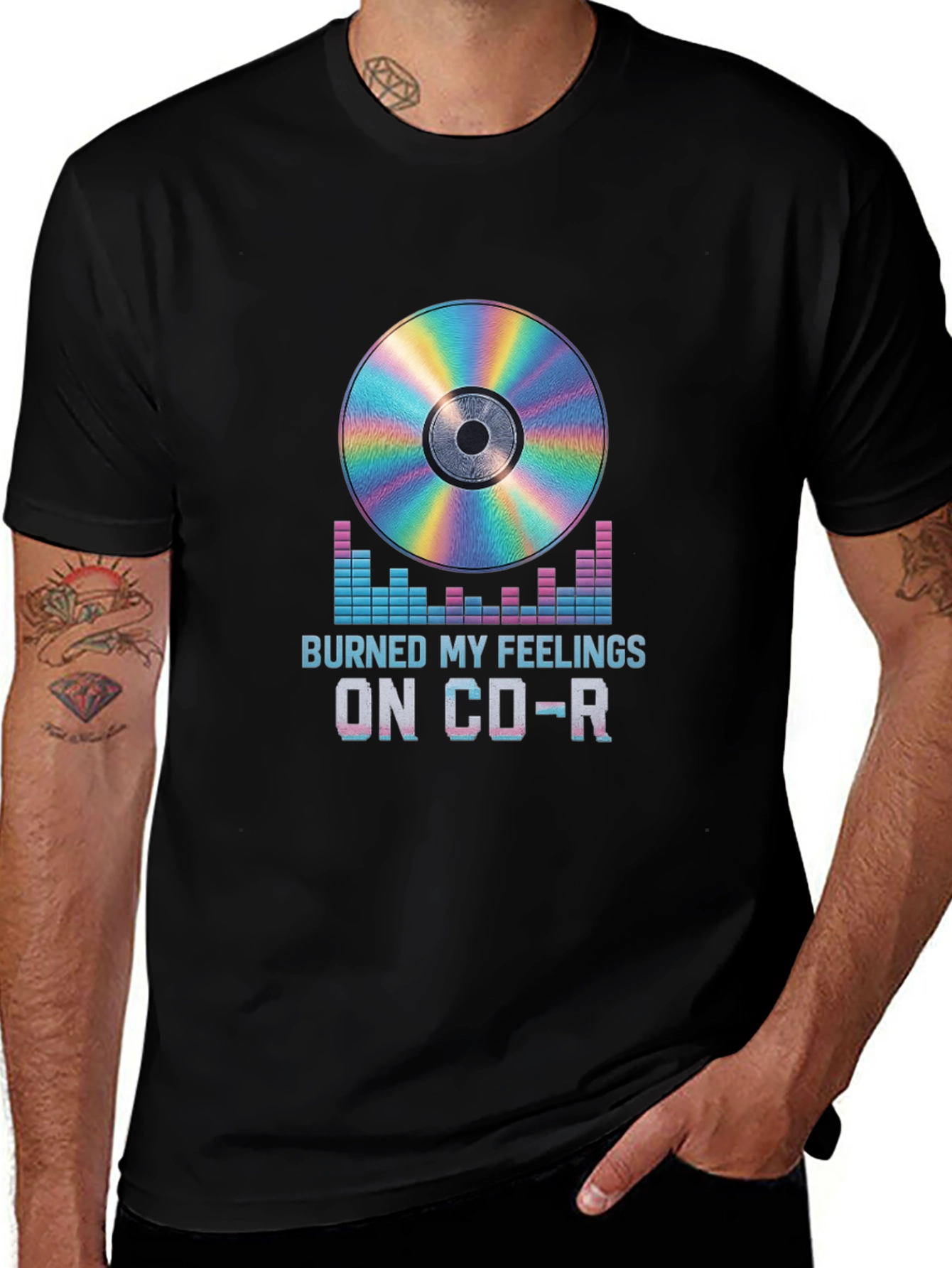 Variant 27 of Burned My Feelings On CD-R T-Shirt