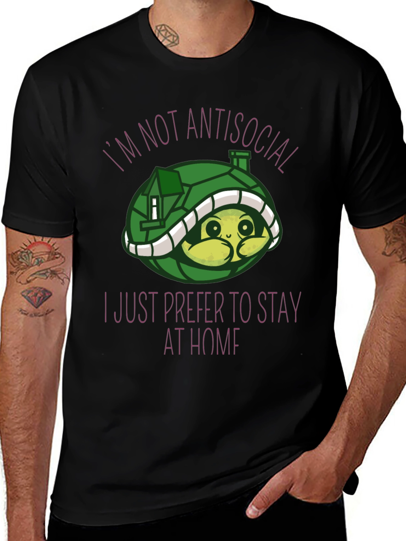 Introvert Turtle T-Shirt - Prefer to Stay at Home
