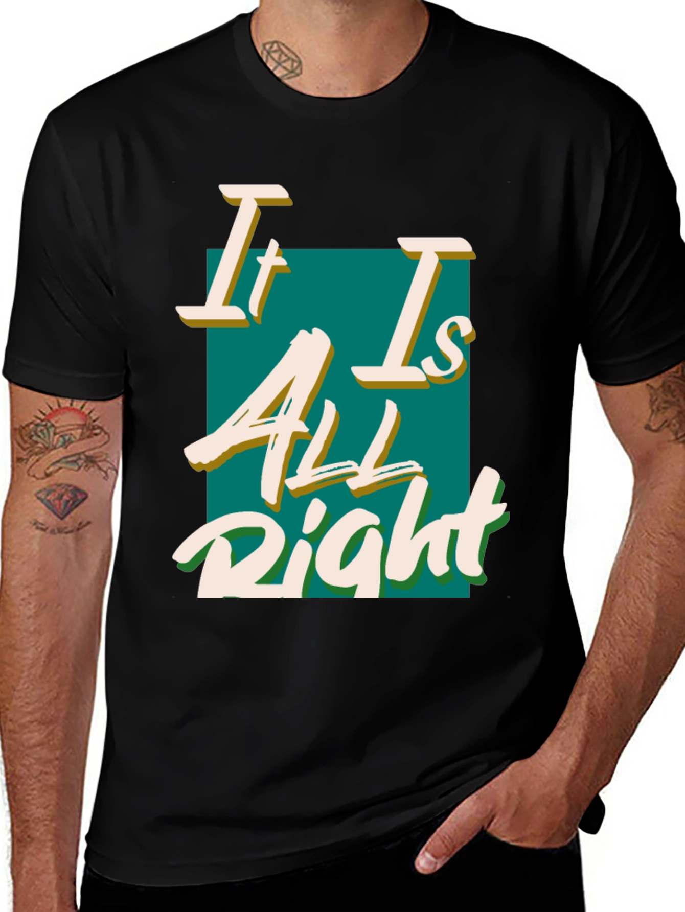 Variant 11 of It Is All Right Black T-Shirt