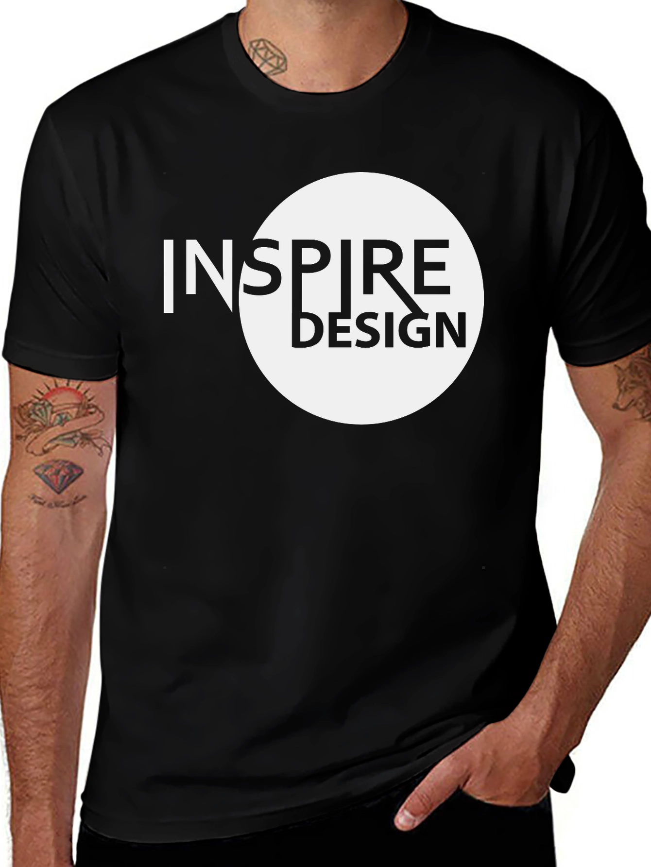 Variant 19 of Inspire Design Black Graphic Tee