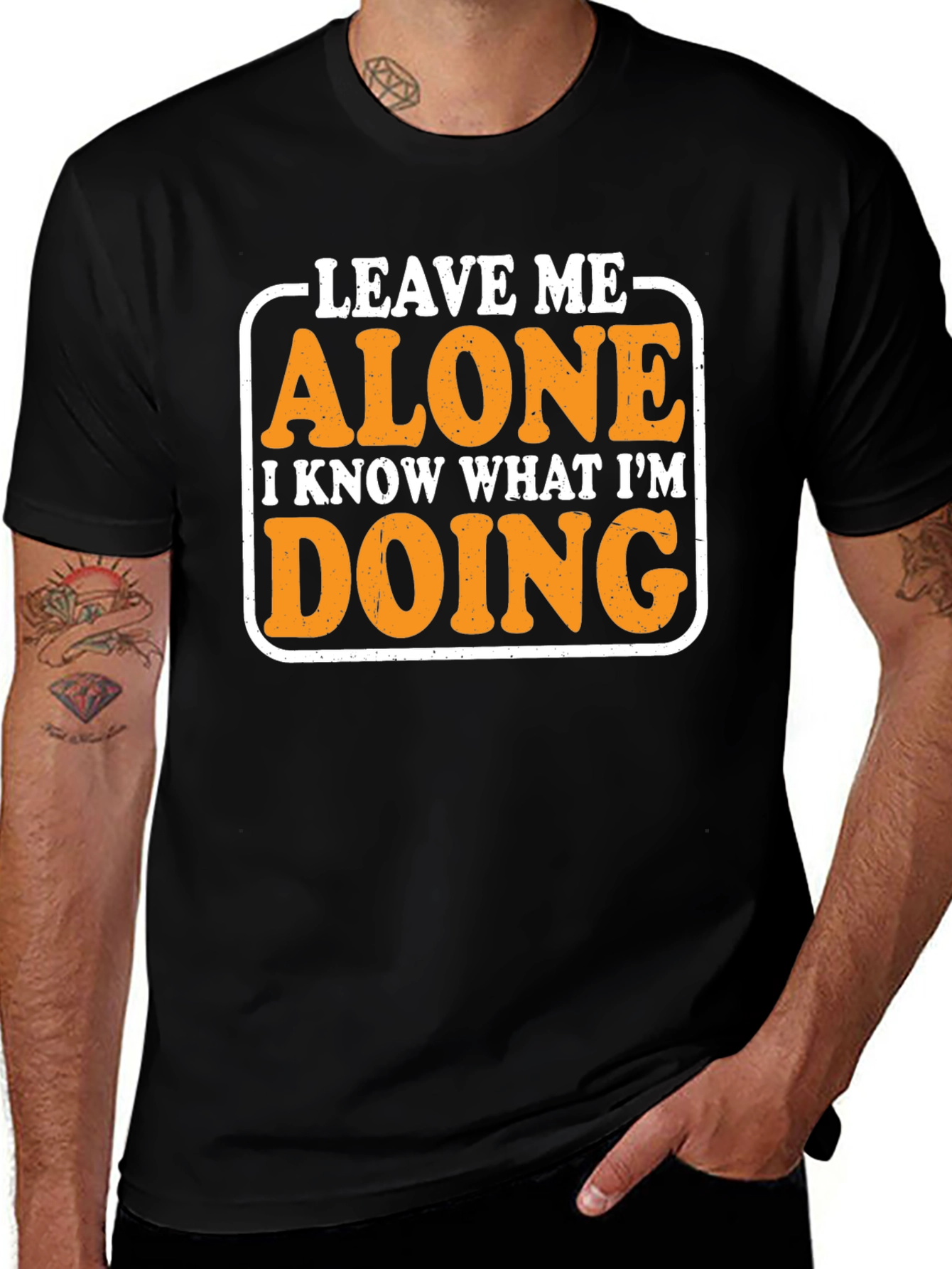 Variant 2 of Leave Me Alone Graphic Tee - Funny Novelty Shirt