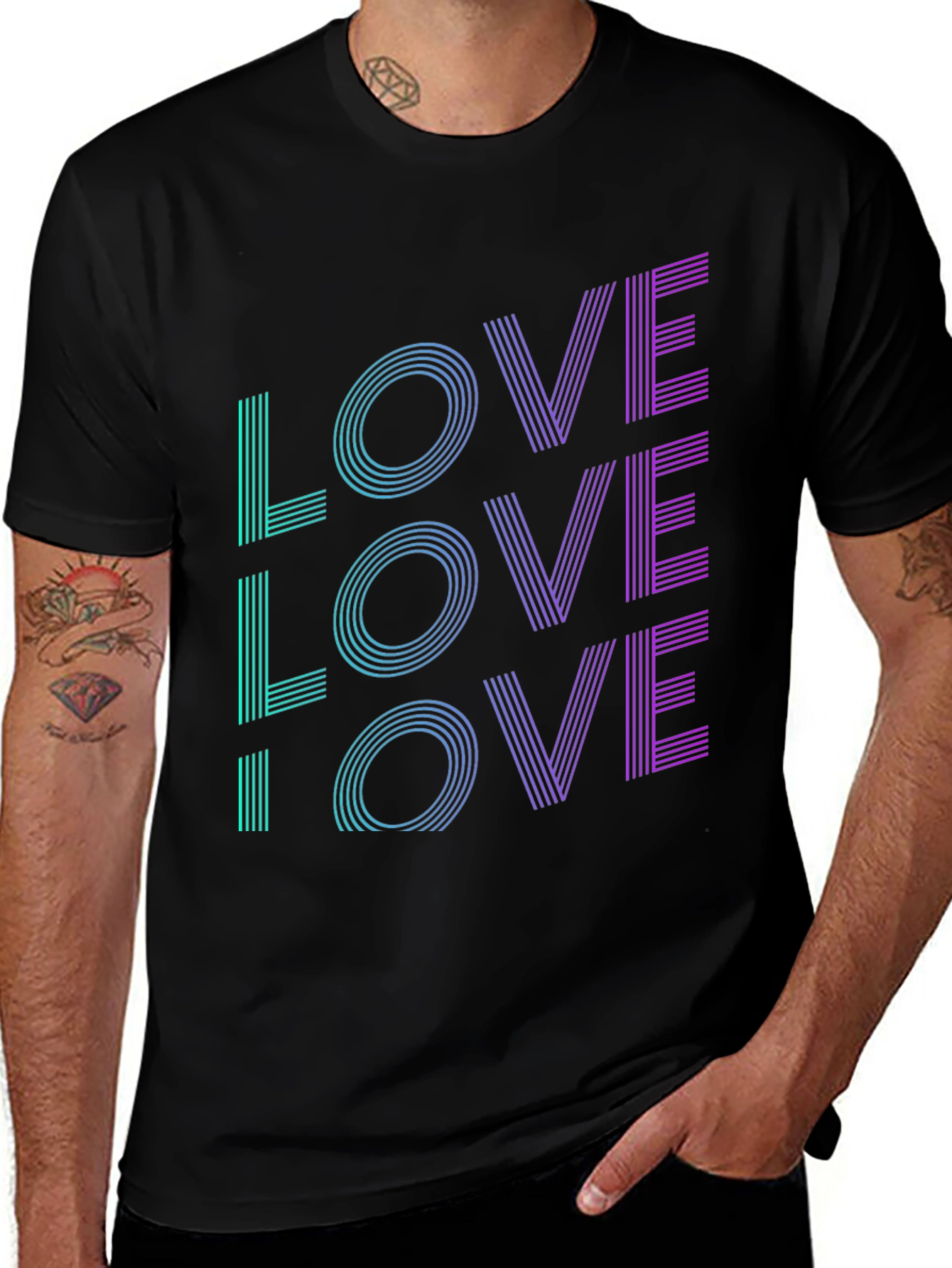 Variant 12 of Retro LOVE Graphic Tee