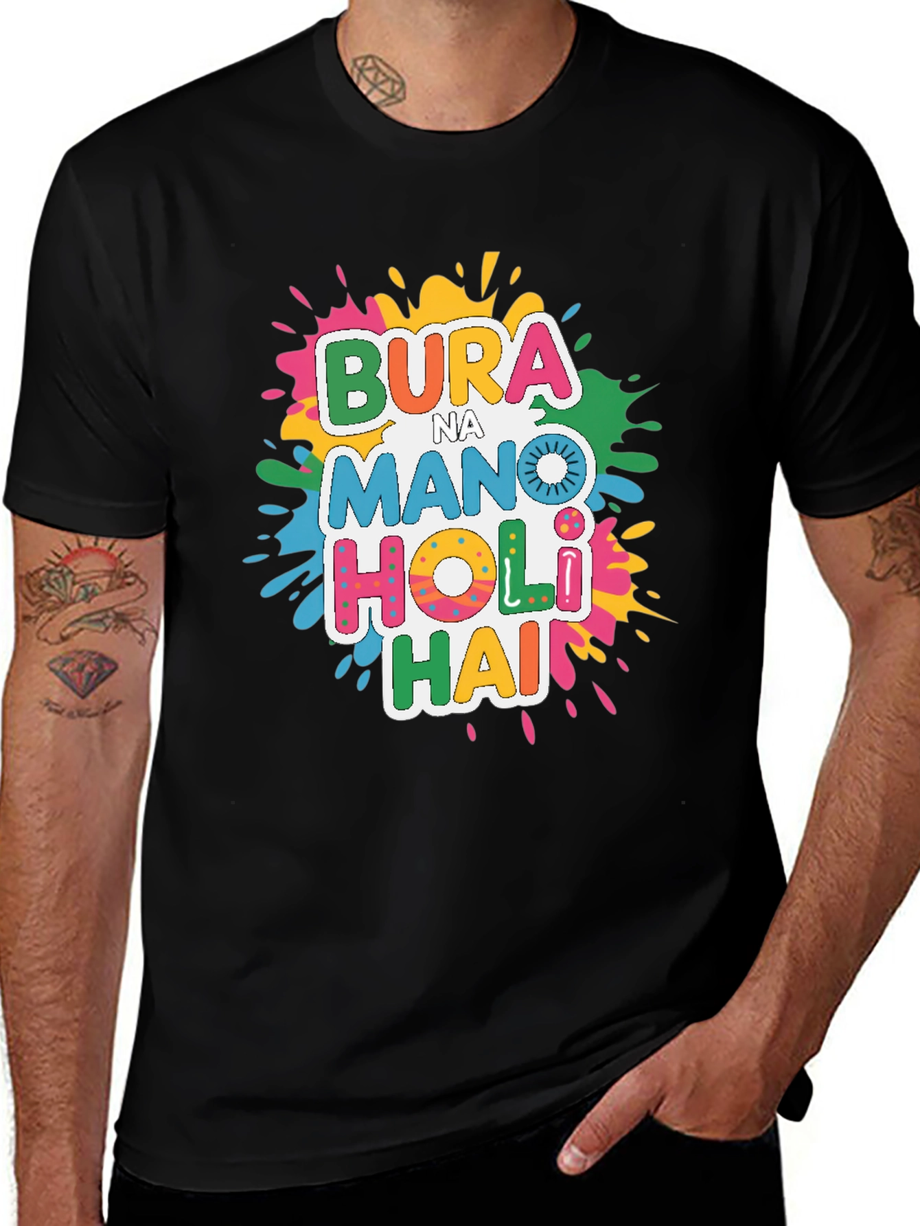 Bura Na Mano Holi Hai T-Shirt - Colorful Holi Festival Shirt