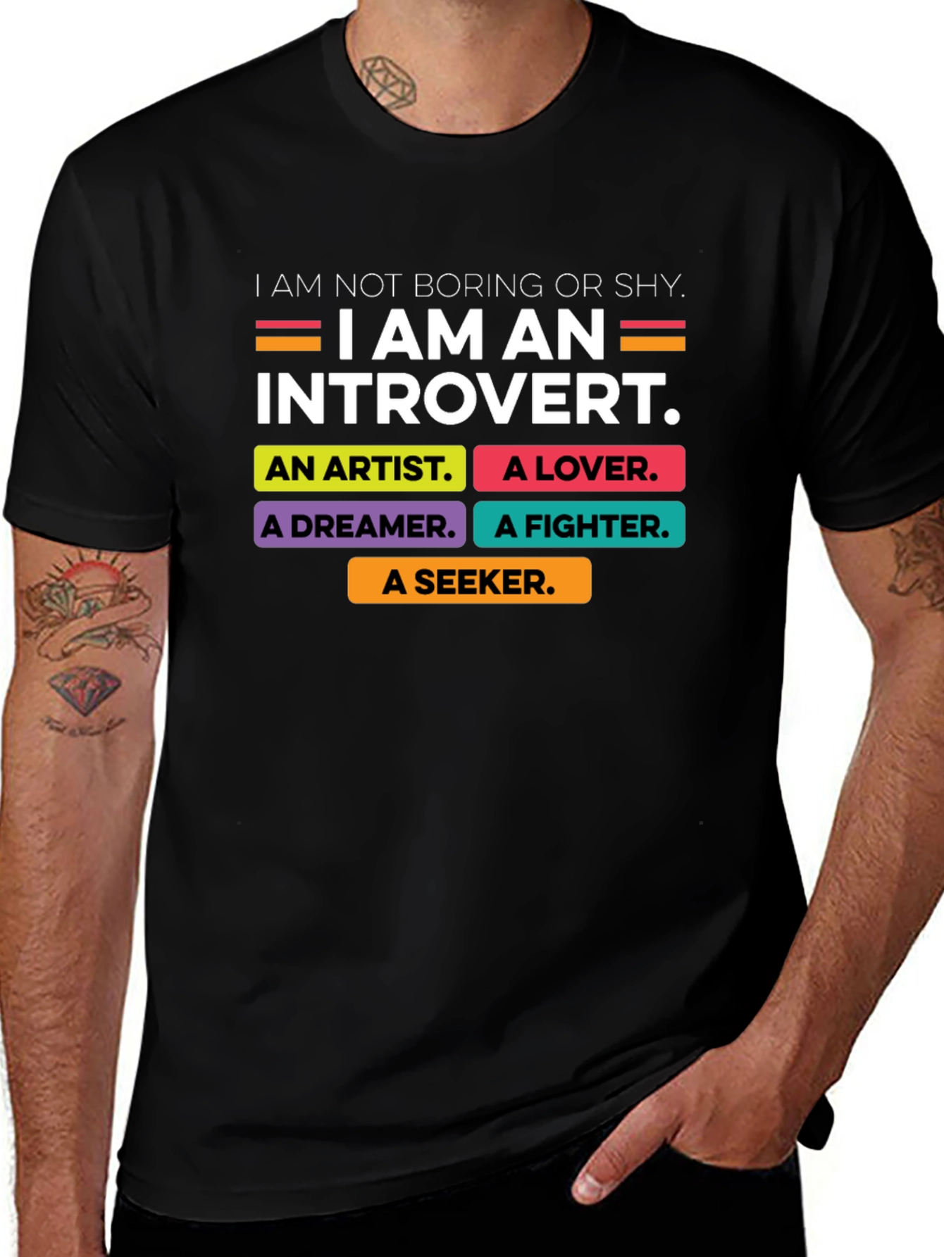Variant 15 of Introvert T-Shirt: Not Boring, Just Deep