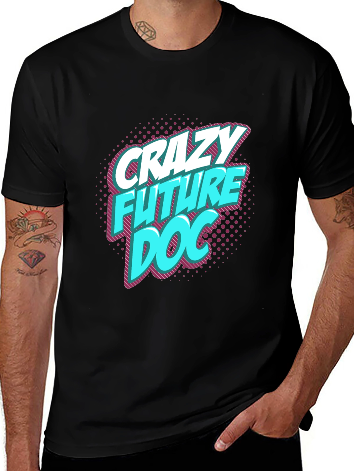 Variant 6 of Crazy Future Doc Black T-Shirt