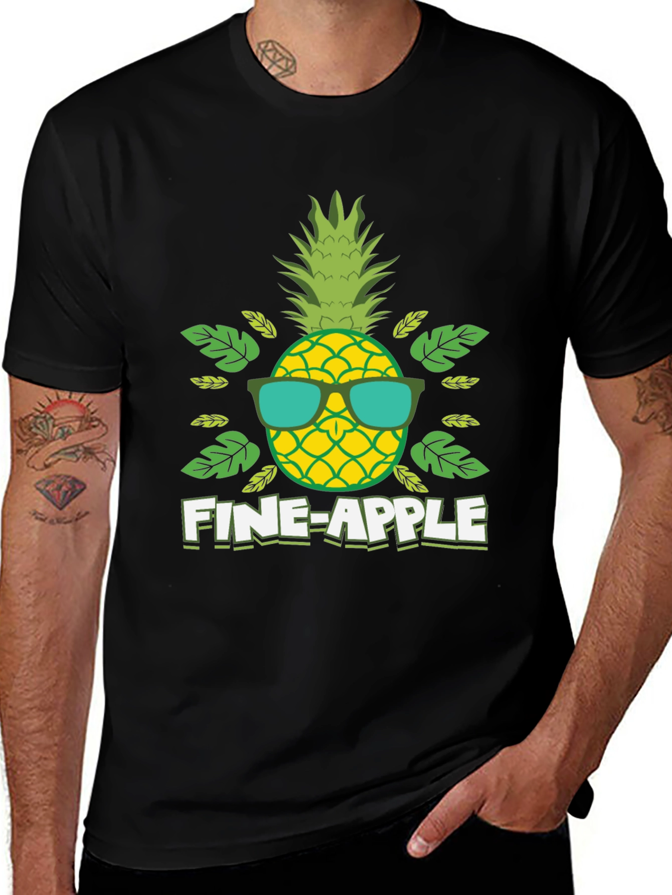 Variant 28 of Fine-Apple Graphic Tee - Cool Pineapple Shirt