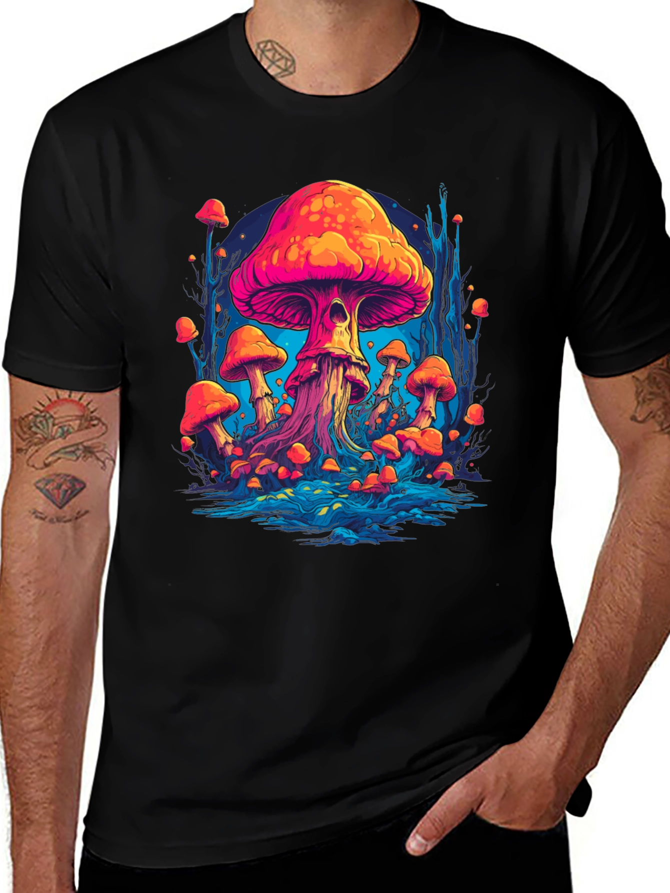 Variant 5 of Psychedelic Mushroom T-Shirt