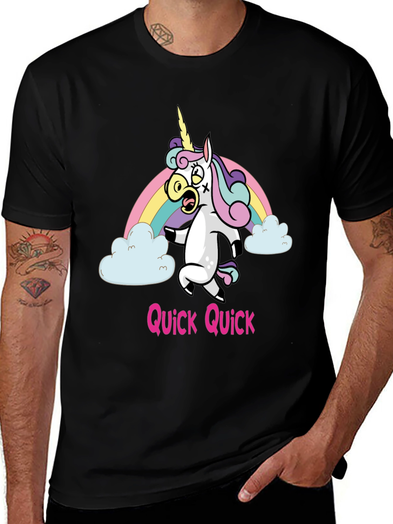 Variant 14 of Unicorn Quick Quick Graphic Tee