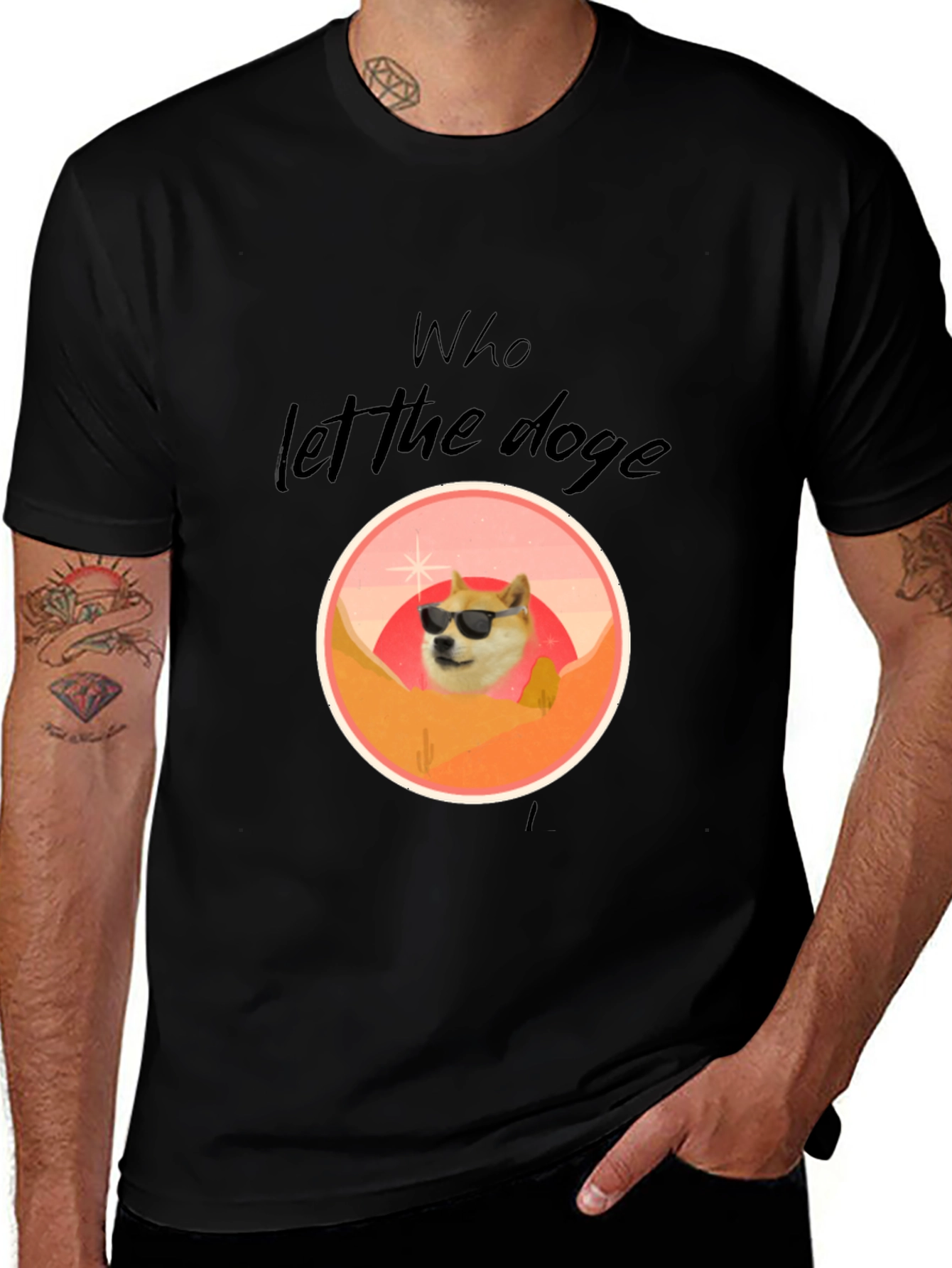 Variant 30 of Who Let The Doge Out T-Shirt