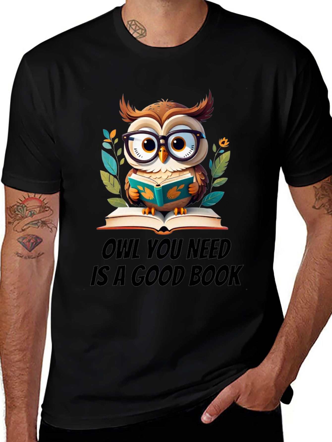 Variant 4 of Owl You Need Is A Good Book T-Shirt