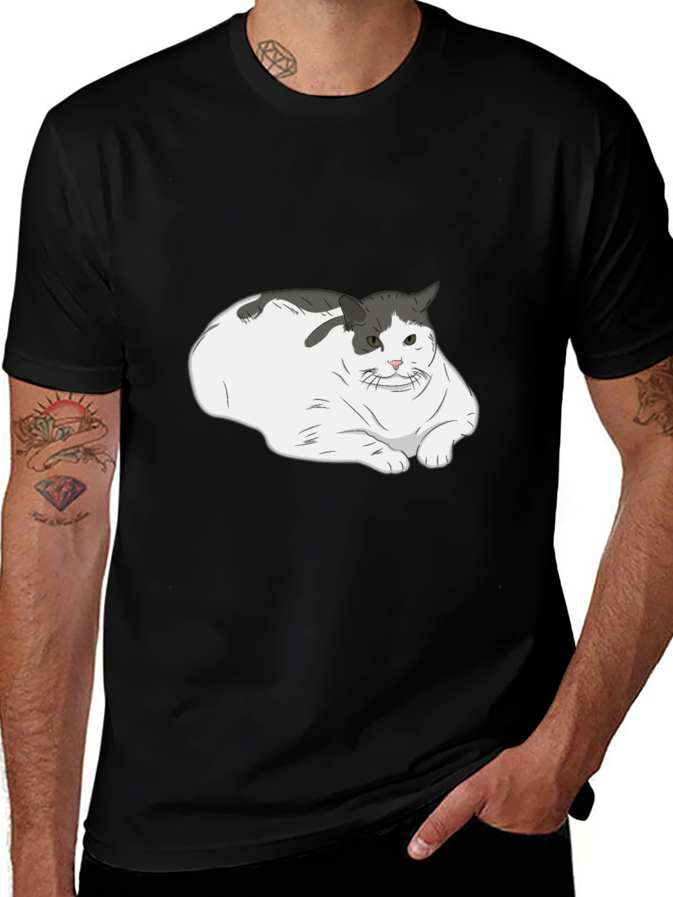 Variant 13 of Sad Cat Meme Graphic T-Shirt