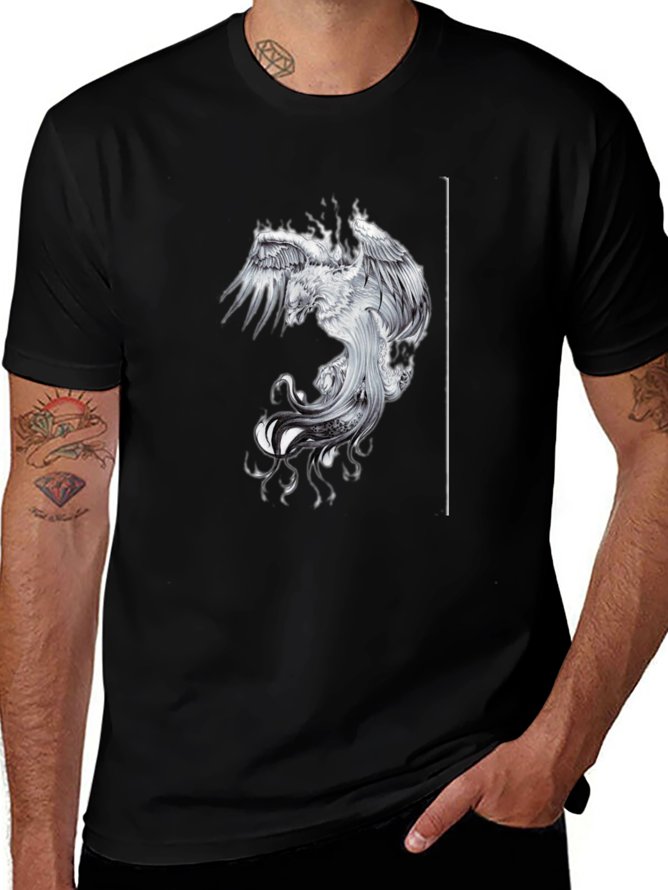 Phoenix Graphic Black T-Shirt