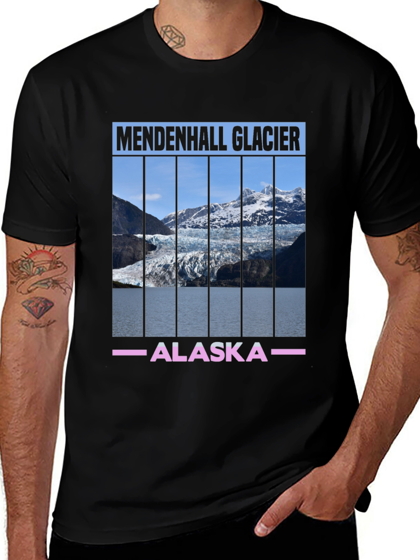 Mendenhall Glacier Alaska Graphic T-Shirt