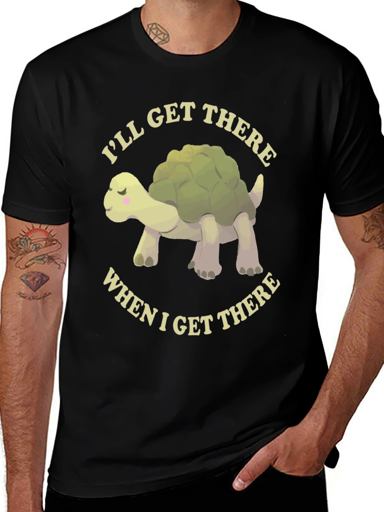 Variant 28 of Cute Turtle T-Shirt - I'll Get There!