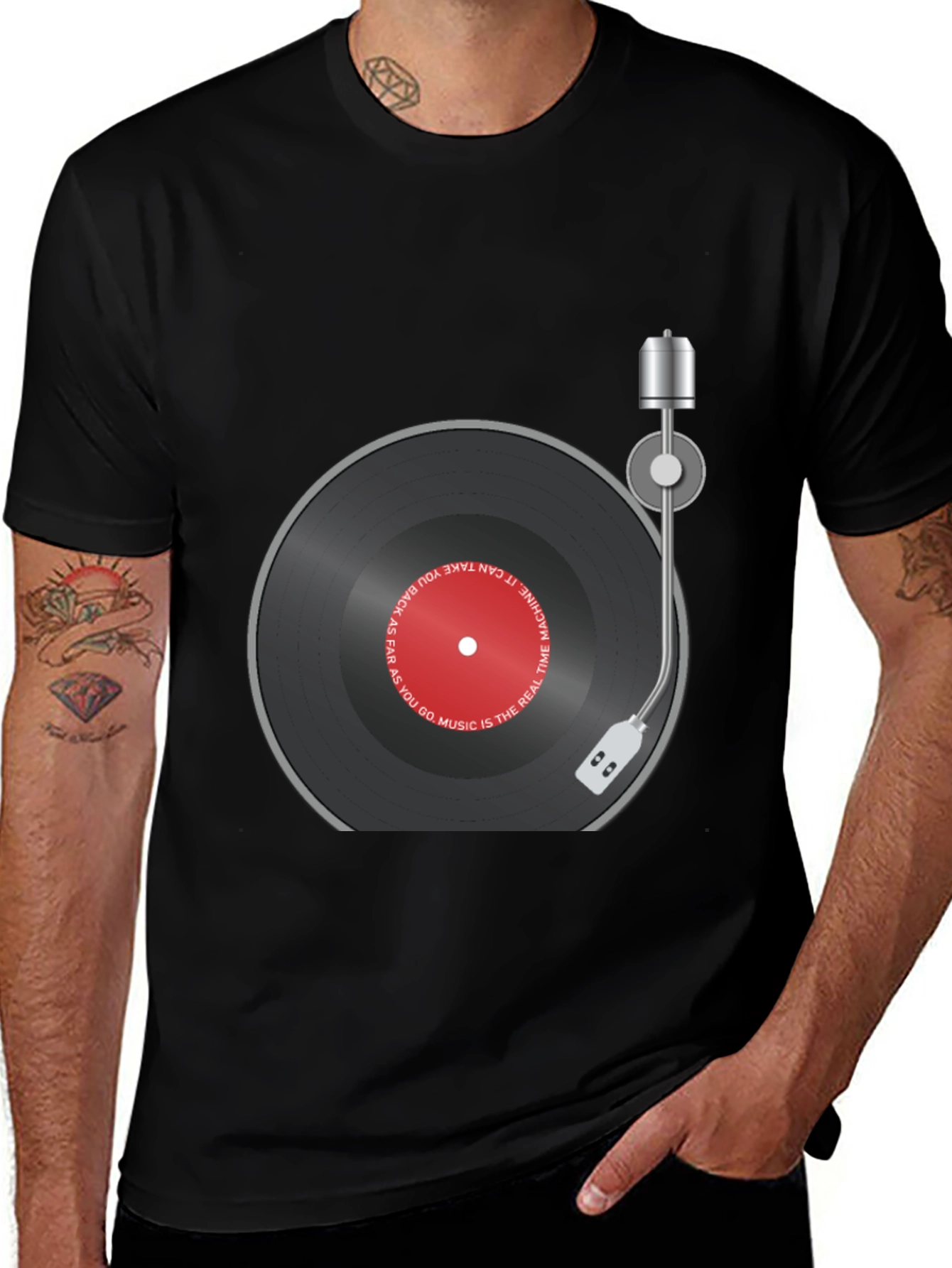 Variant 17 of Retro Record Player T-Shirt