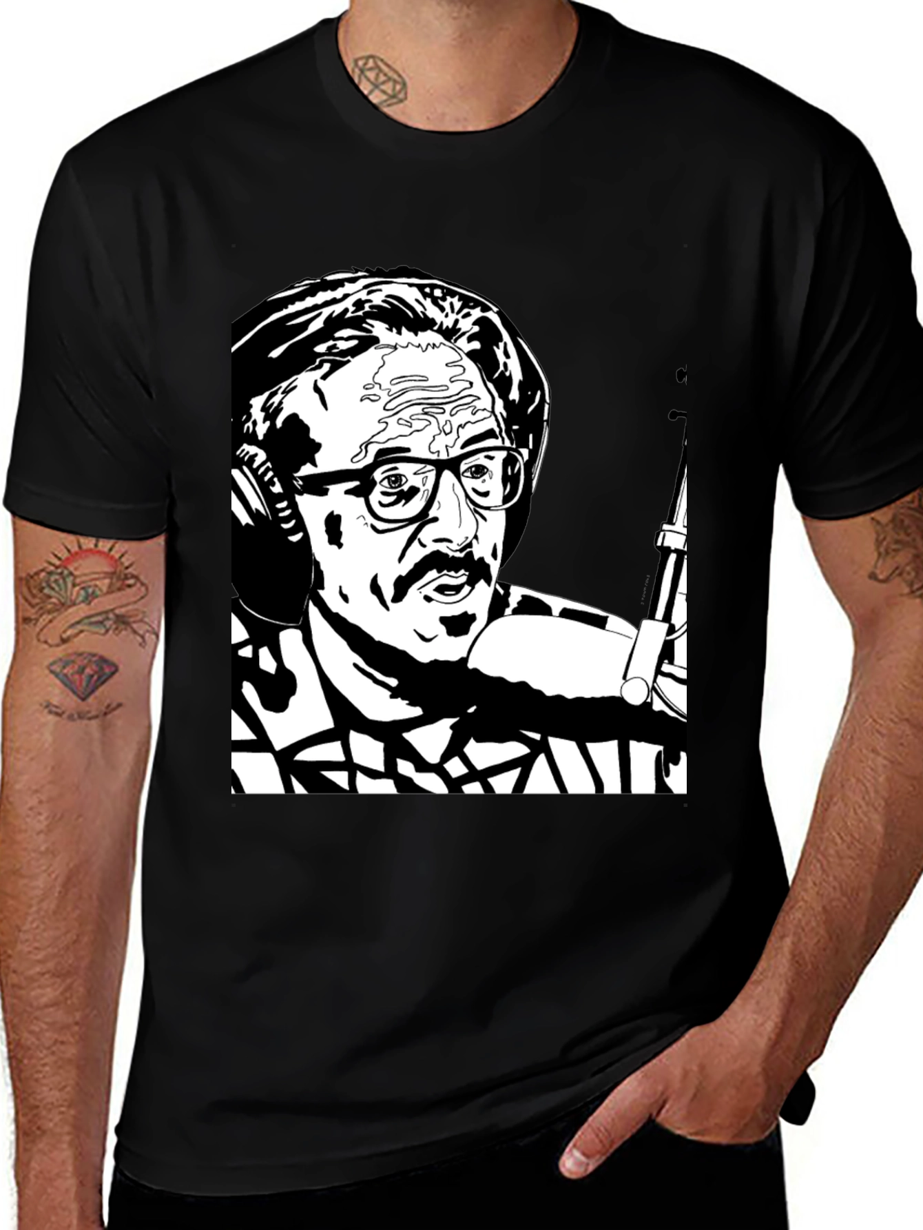 Variant 22 of Black T-Shirt with Graphic Print