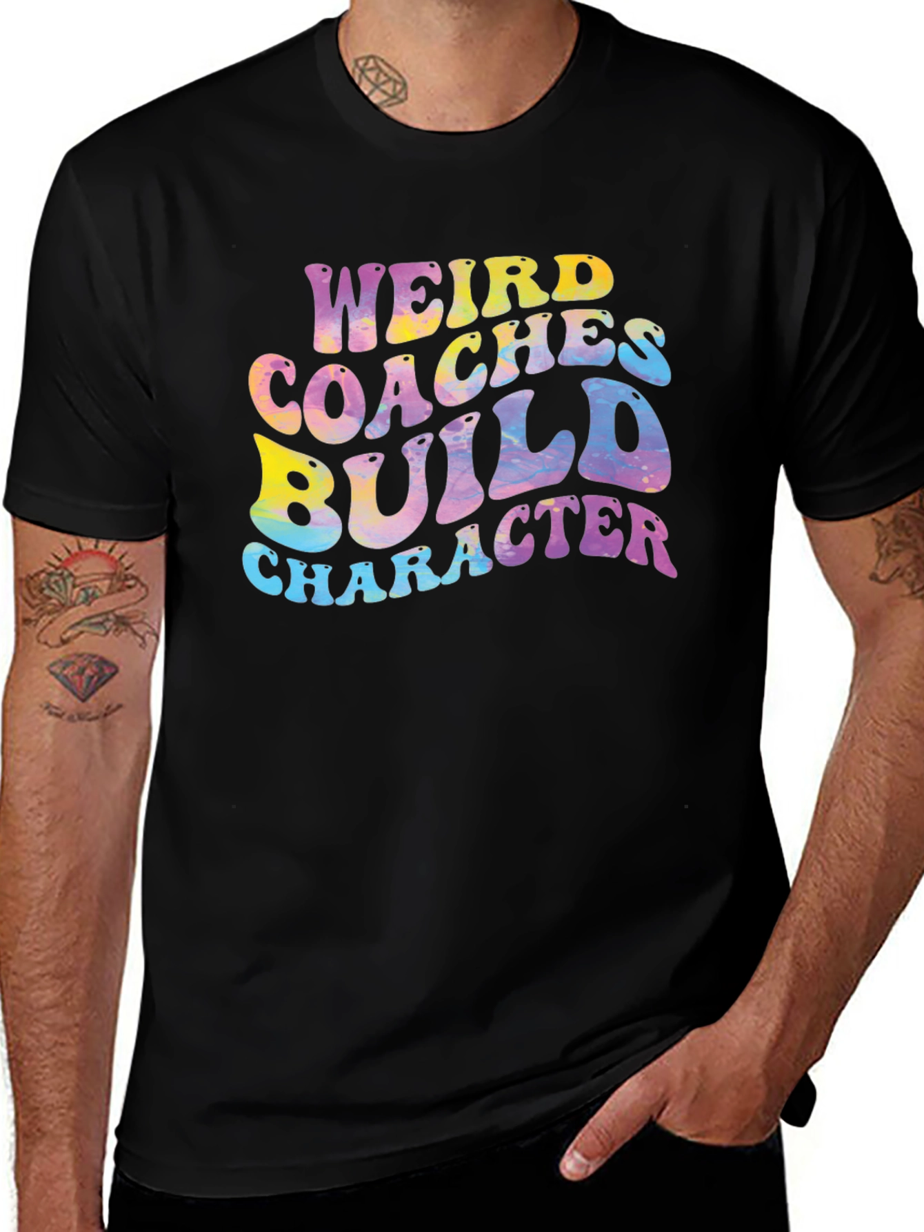 Variant 7 of Weird Coaches Build Character Graphic Tee