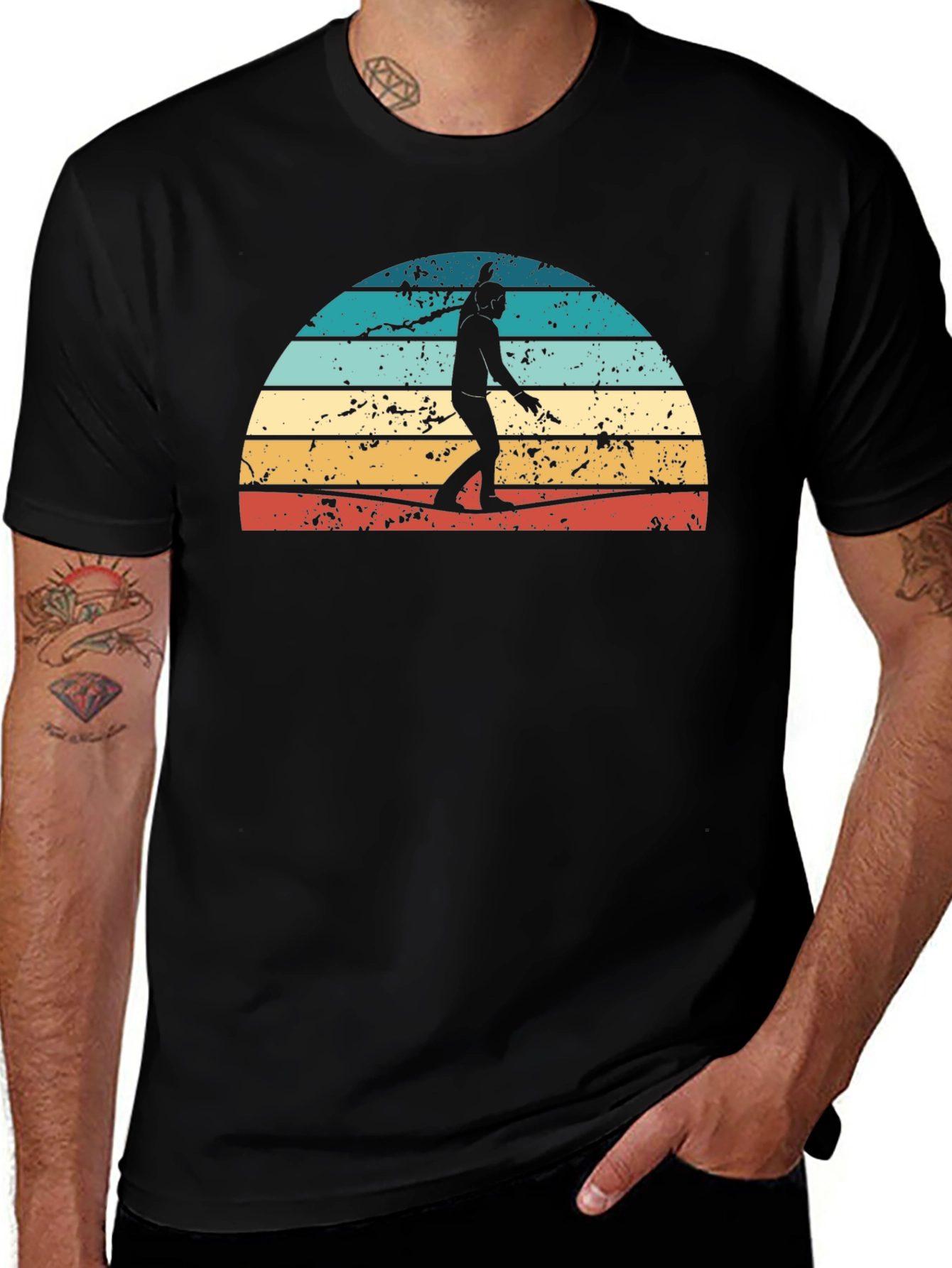 Variant 24 of Retro Slackline Sunset T-Shirt