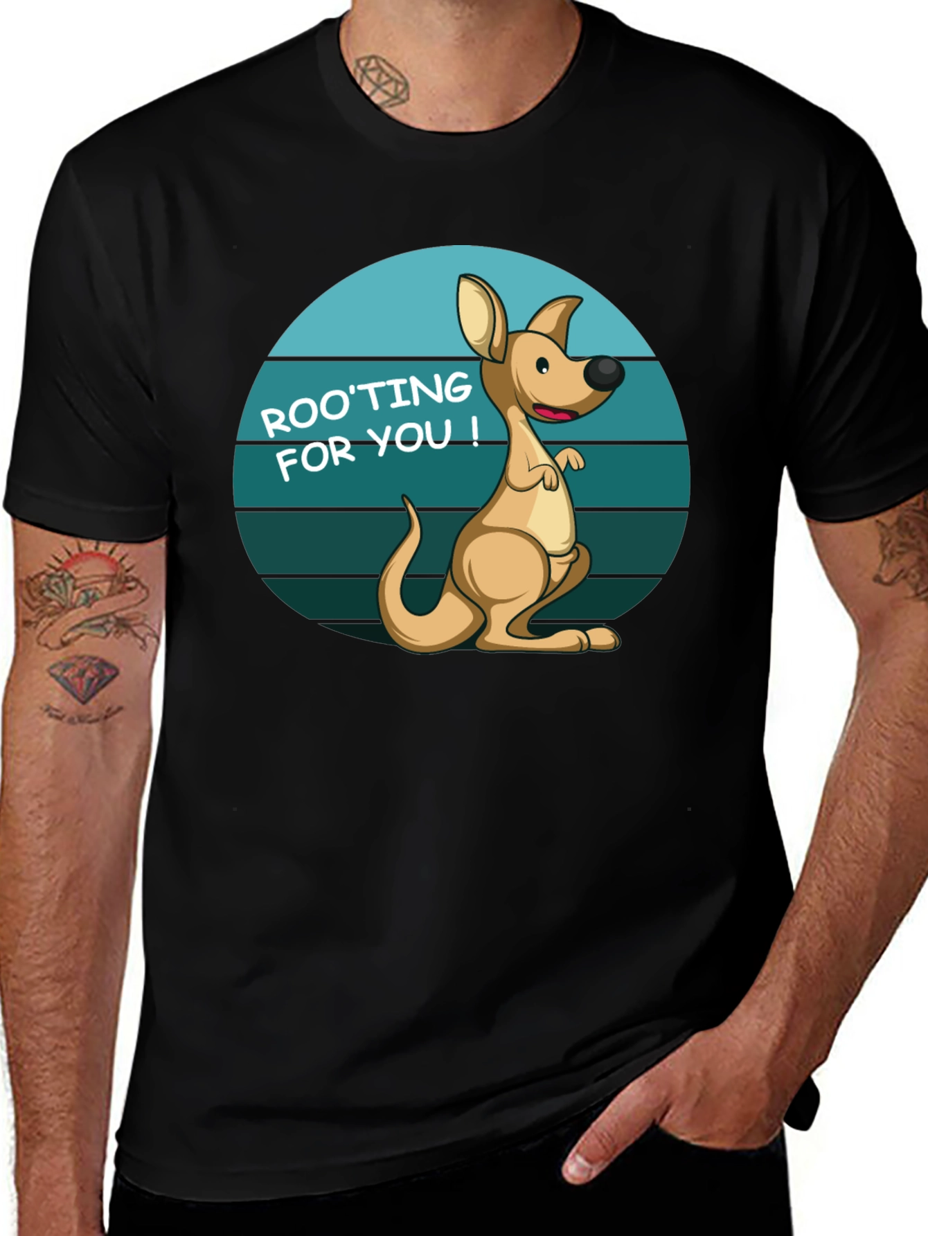 Variant 21 of Rooting For You Kangaroo Graphic Tee