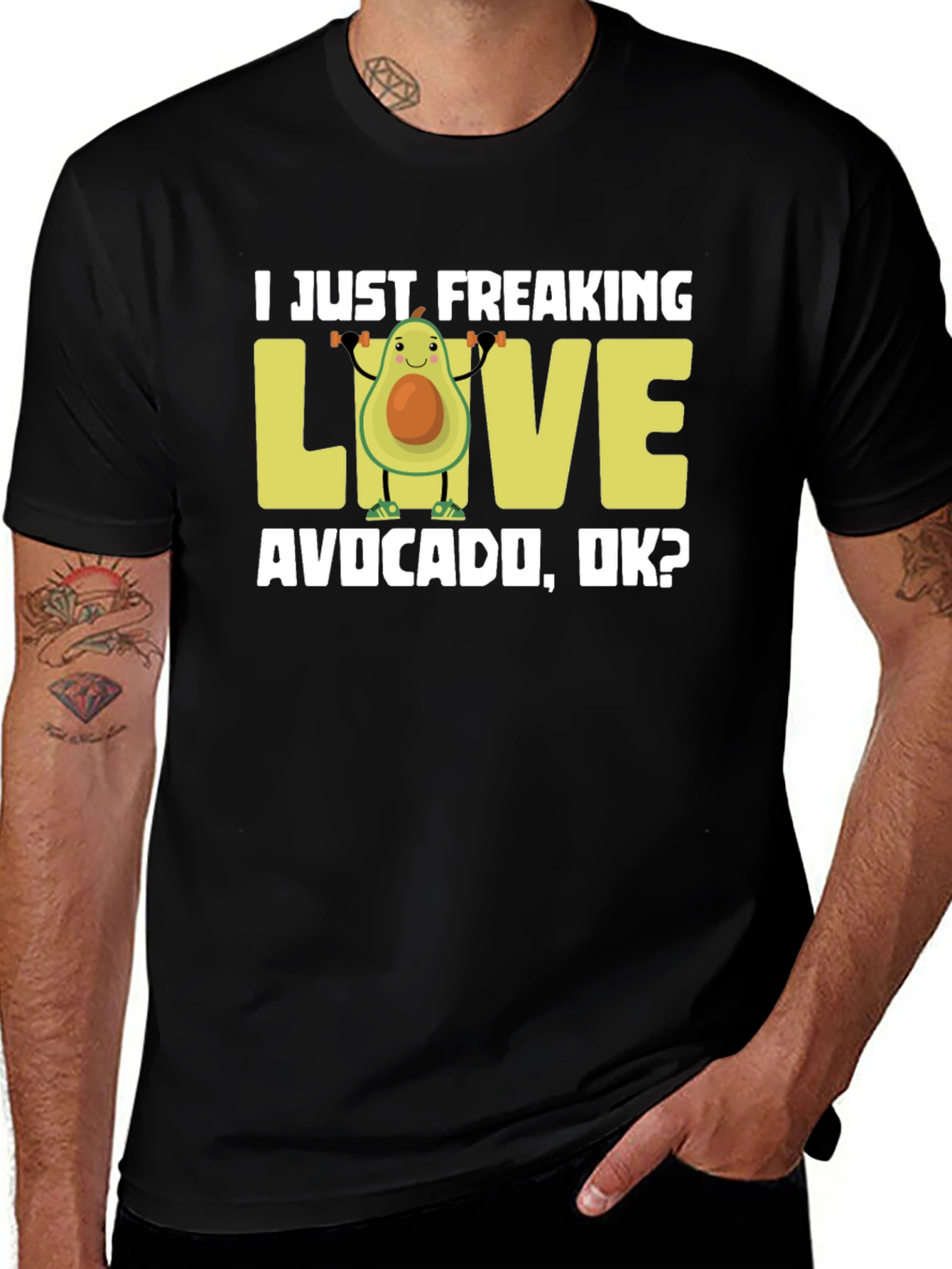 Variant 27 of Avocado Lover T-Shirt - Funny Gym Humor