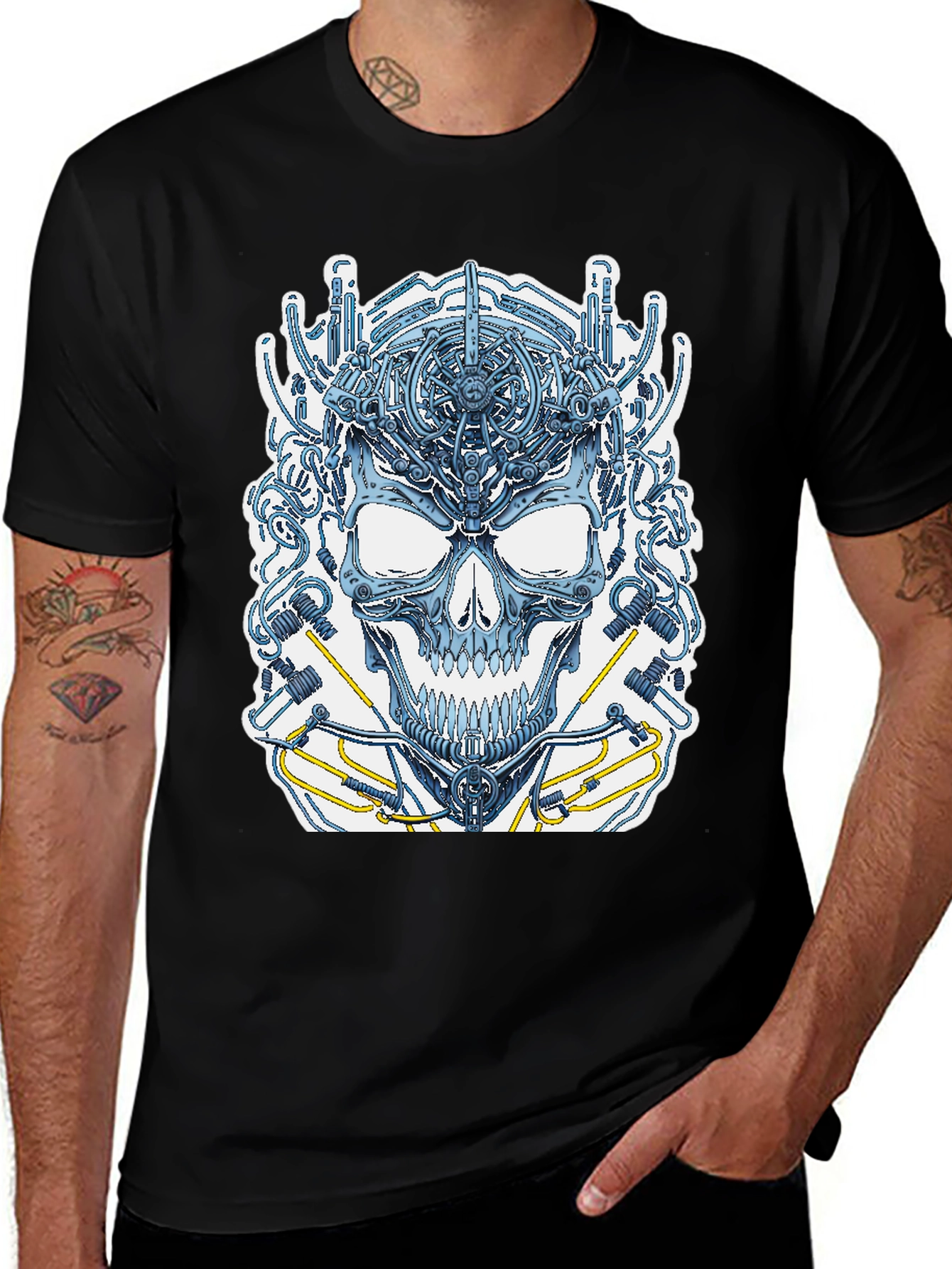 Variant 20 of Cyber Skull T-Shirt