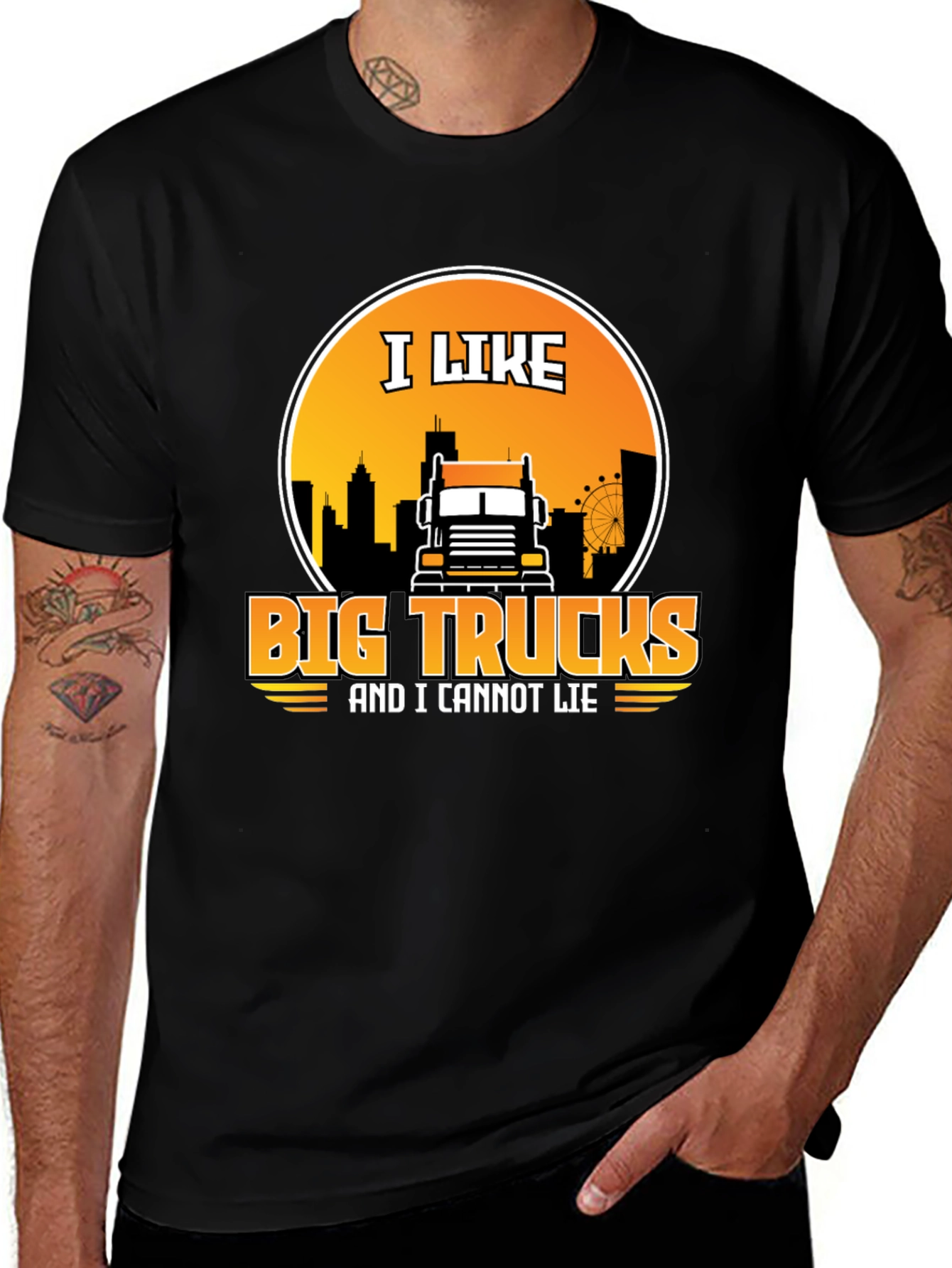 Variant 12 of I Like Big Trucks T-Shirt - Novelty Graphic Tee