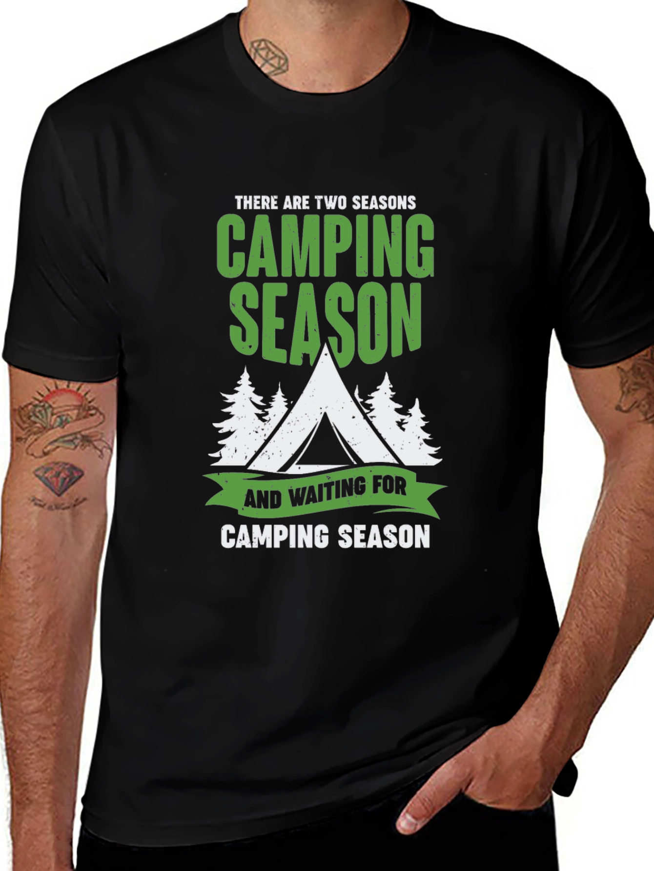 Variant 7 of Camping Season T-Shirt - Outdoor Adventure Apparel