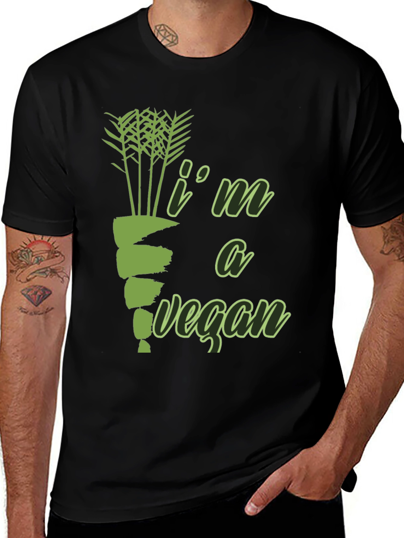Variant 19 of Vegan T-Shirt: Green Graphic Tee for Plant-Based Lifestyle