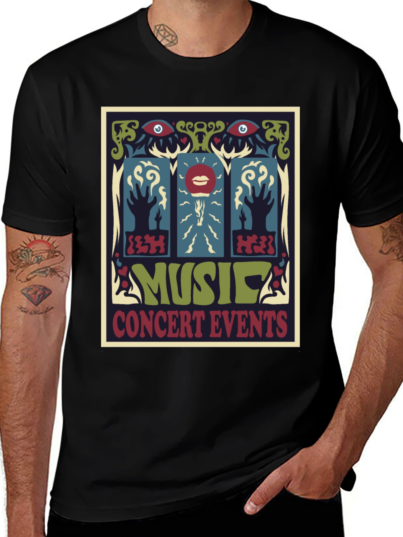Retro Music Concert Events Graphic T-Shirt