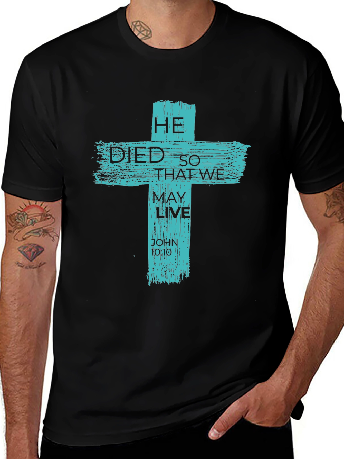 He Died So That We May Live Graphic Tee