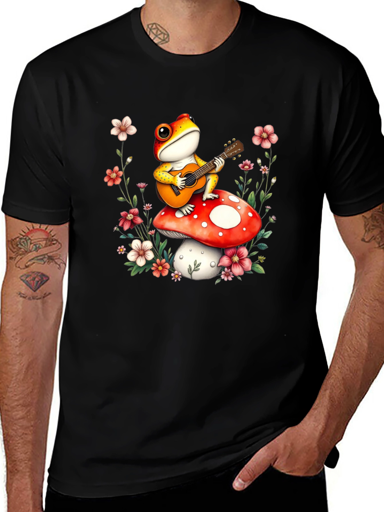 Variant 20 of Frog on Mushroom T-Shirt