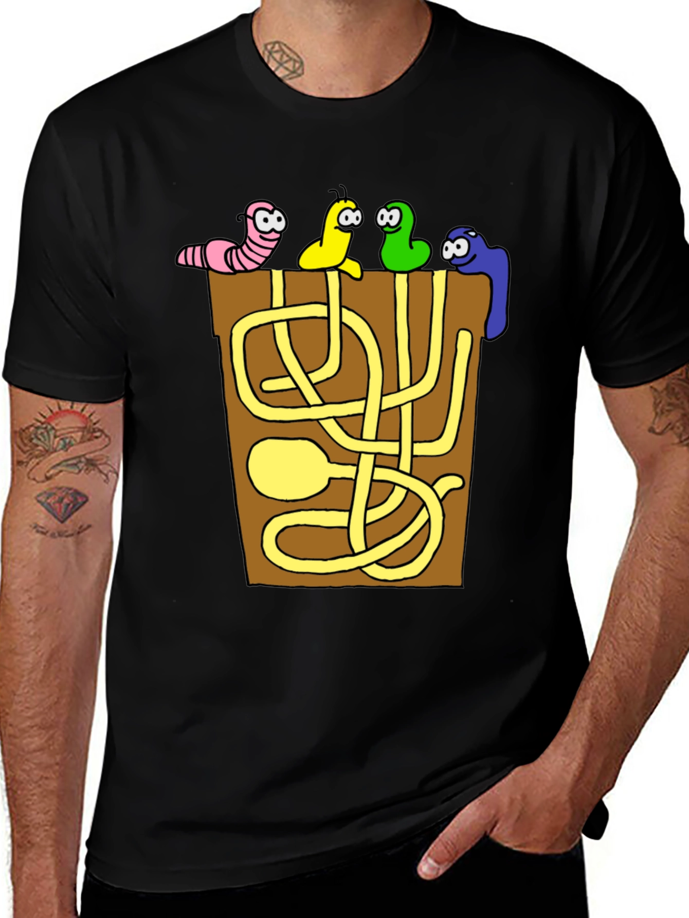Funny Worm Maze T-Shirt